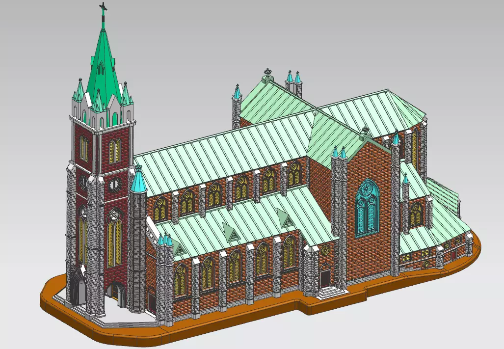 Myeongdong Cathedral 3D print model
