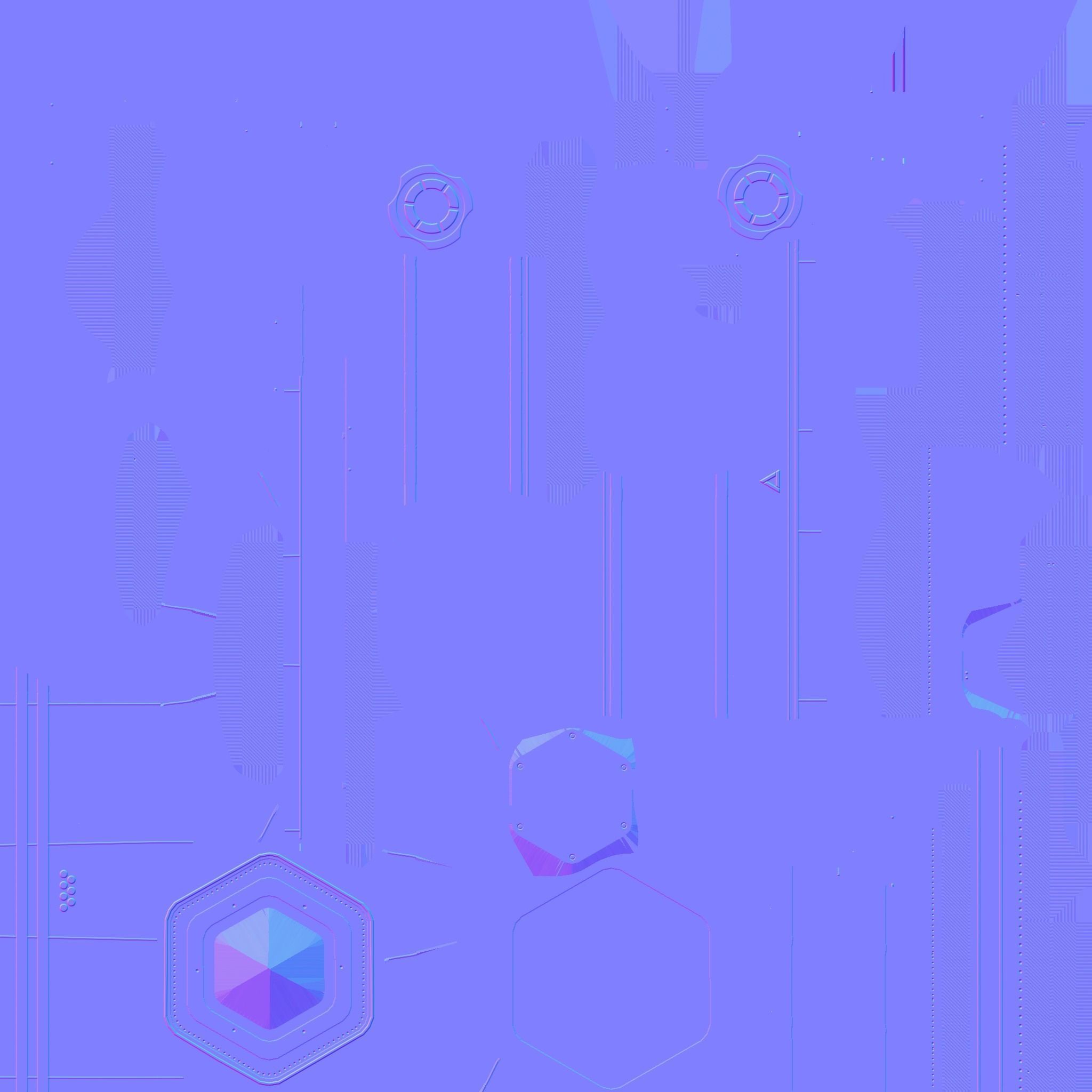 SciFi Facility A04 Orange - Sci Fi Exterior Design Low-poly 3D model_23