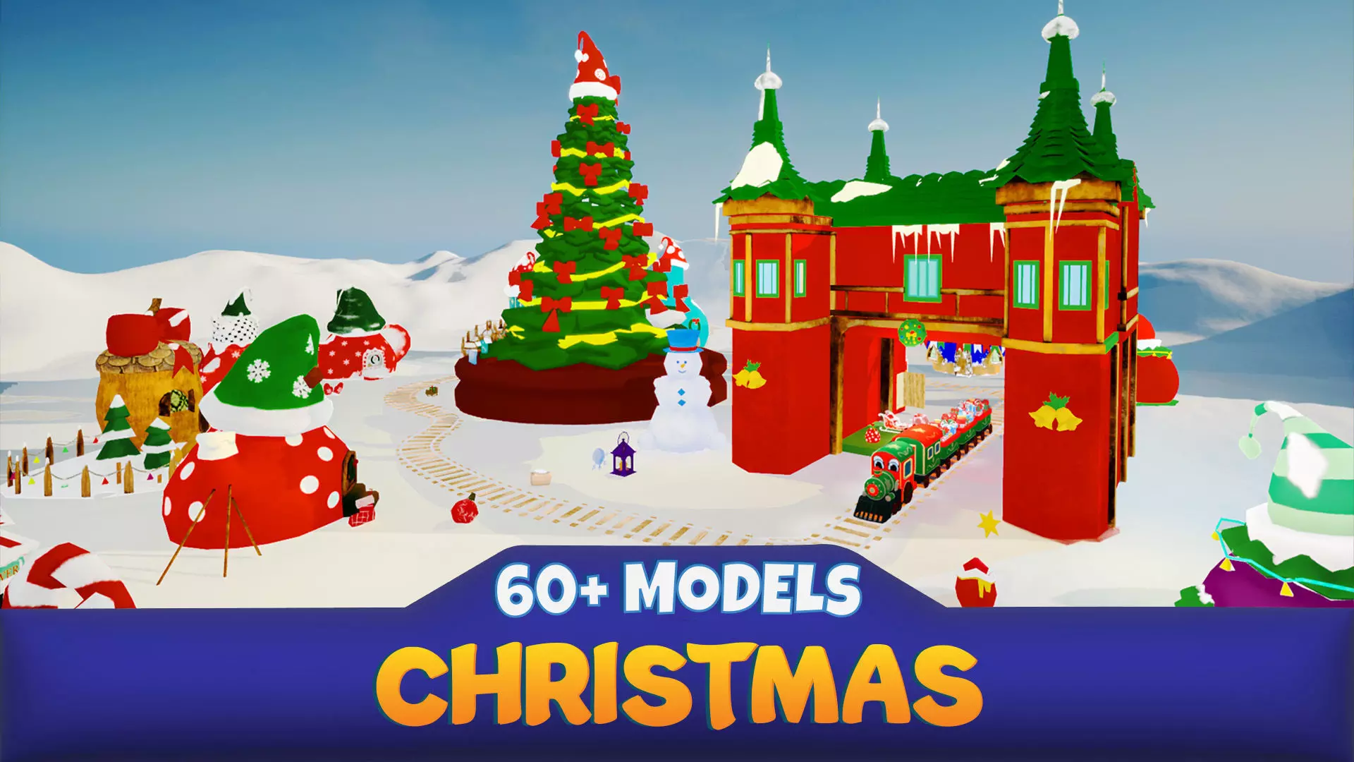 Christmas Environment Pack Low-poly 3D model