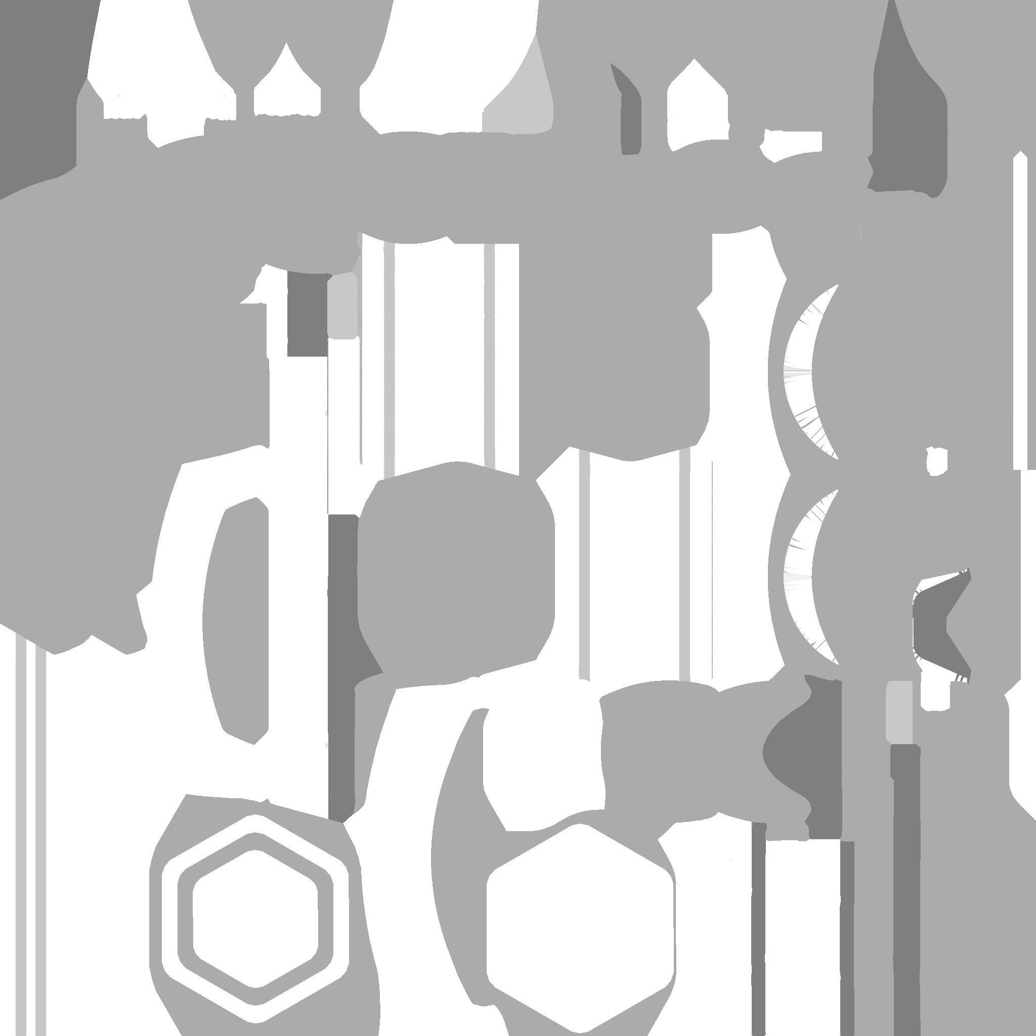 SciFi Facility A08 Metallic - Sci Fi Exterior Design Low-poly 3D model_22