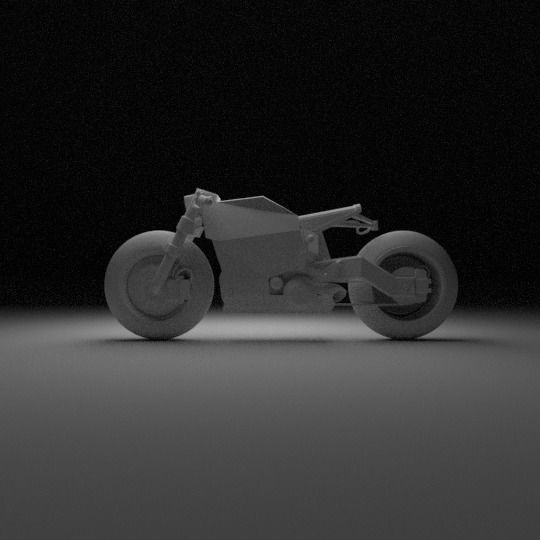 CYBERPUNK BIKE Low-poly 3D model_2