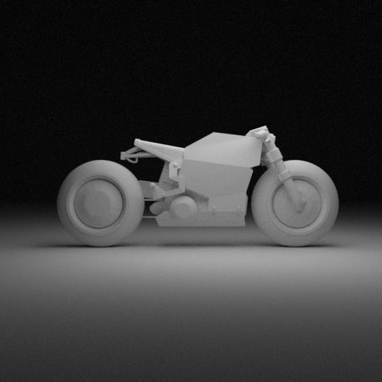 CYBERPUNK BIKE Low-poly 3D model_1
