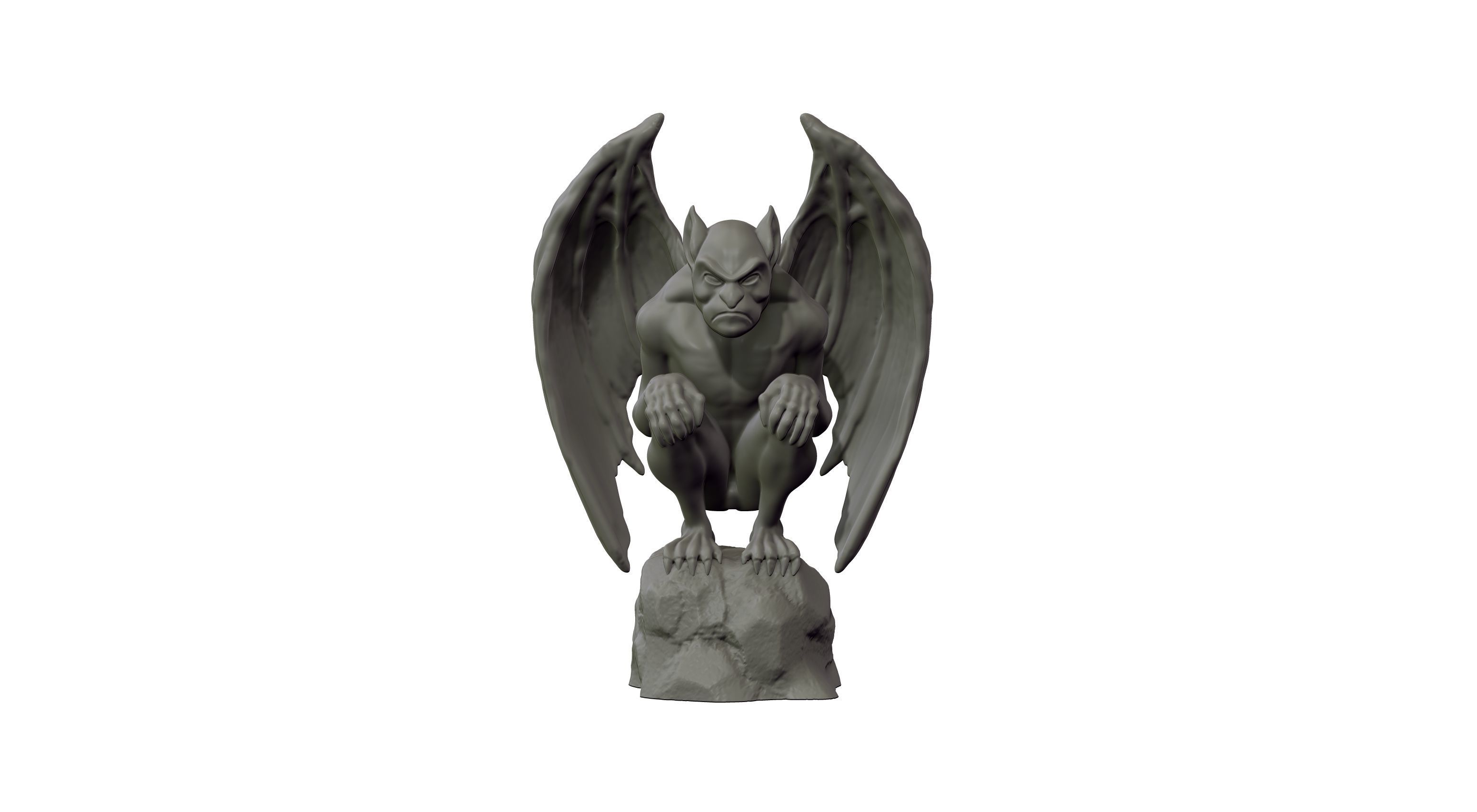 Gargoyle Statue 3D model 3D print model_2