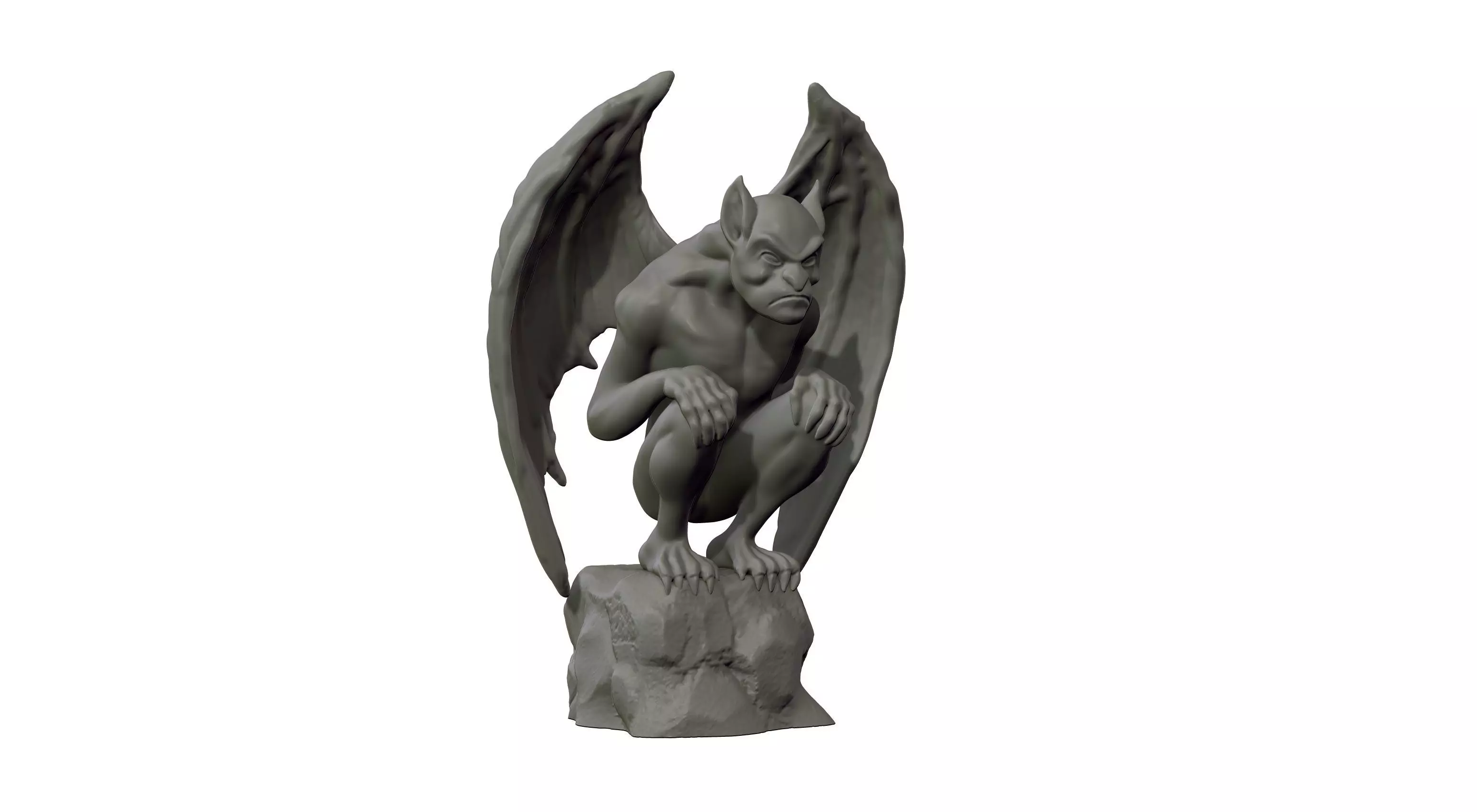 Gargoyle Statue 3D model 3D print model_0