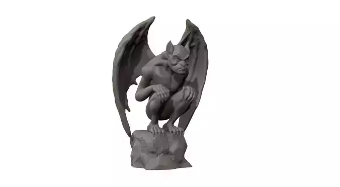 Gargoyle Statue 3D model 3D print model