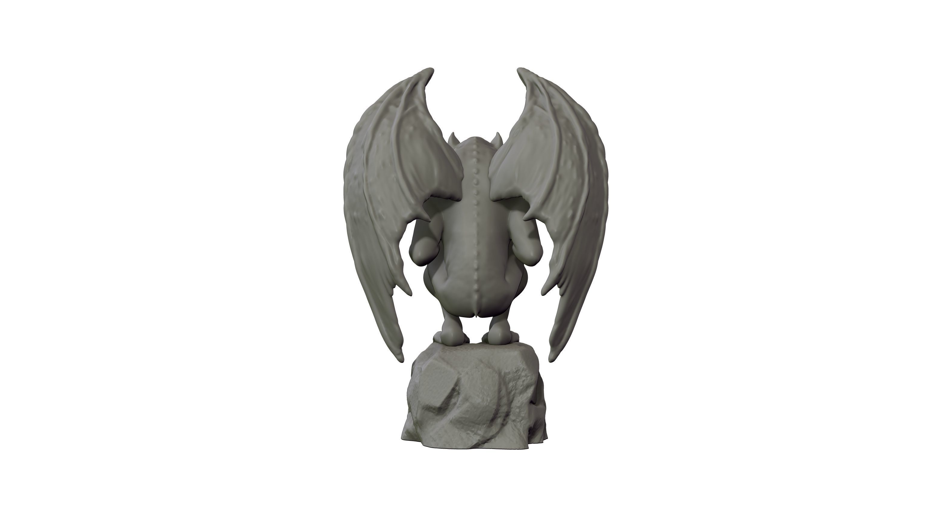 Gargoyle Statue 3D model 3D print model_3