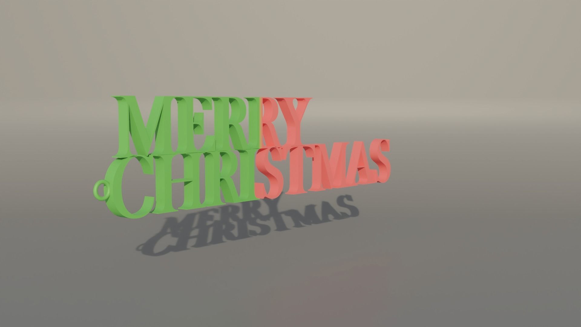 Christmas Keychain 3D print model_5