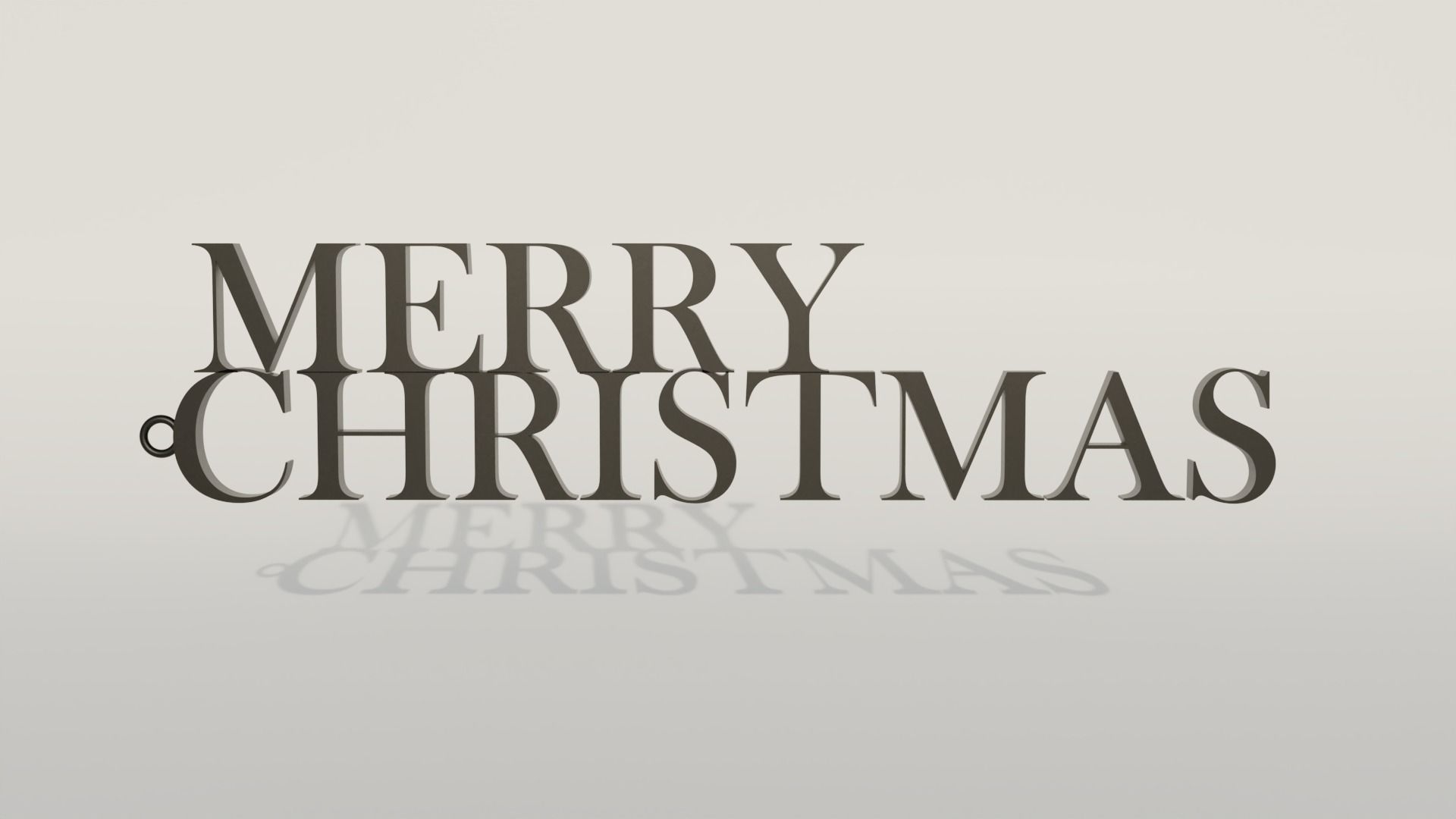 Christmas Keychain 3D print model_1