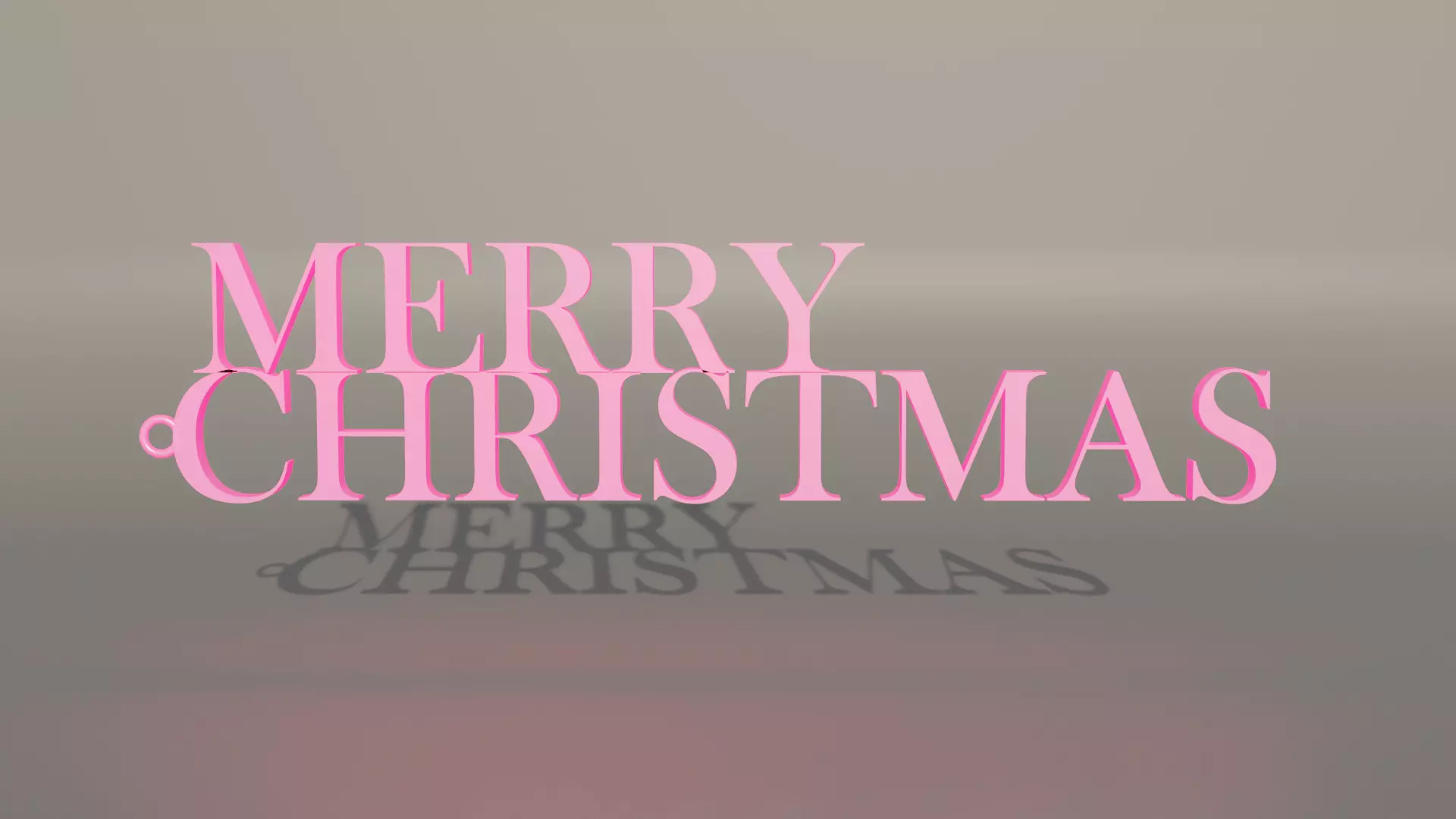 Christmas Keychain 3D print model_0