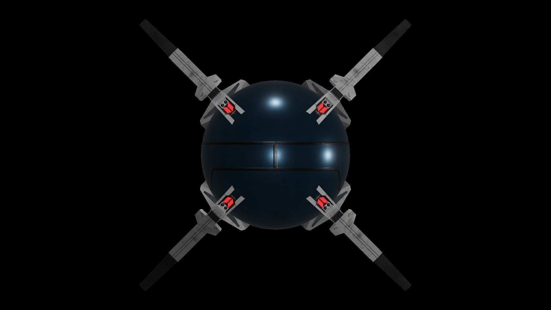 Star Trek Landing Pod Low-poly 3D model_3