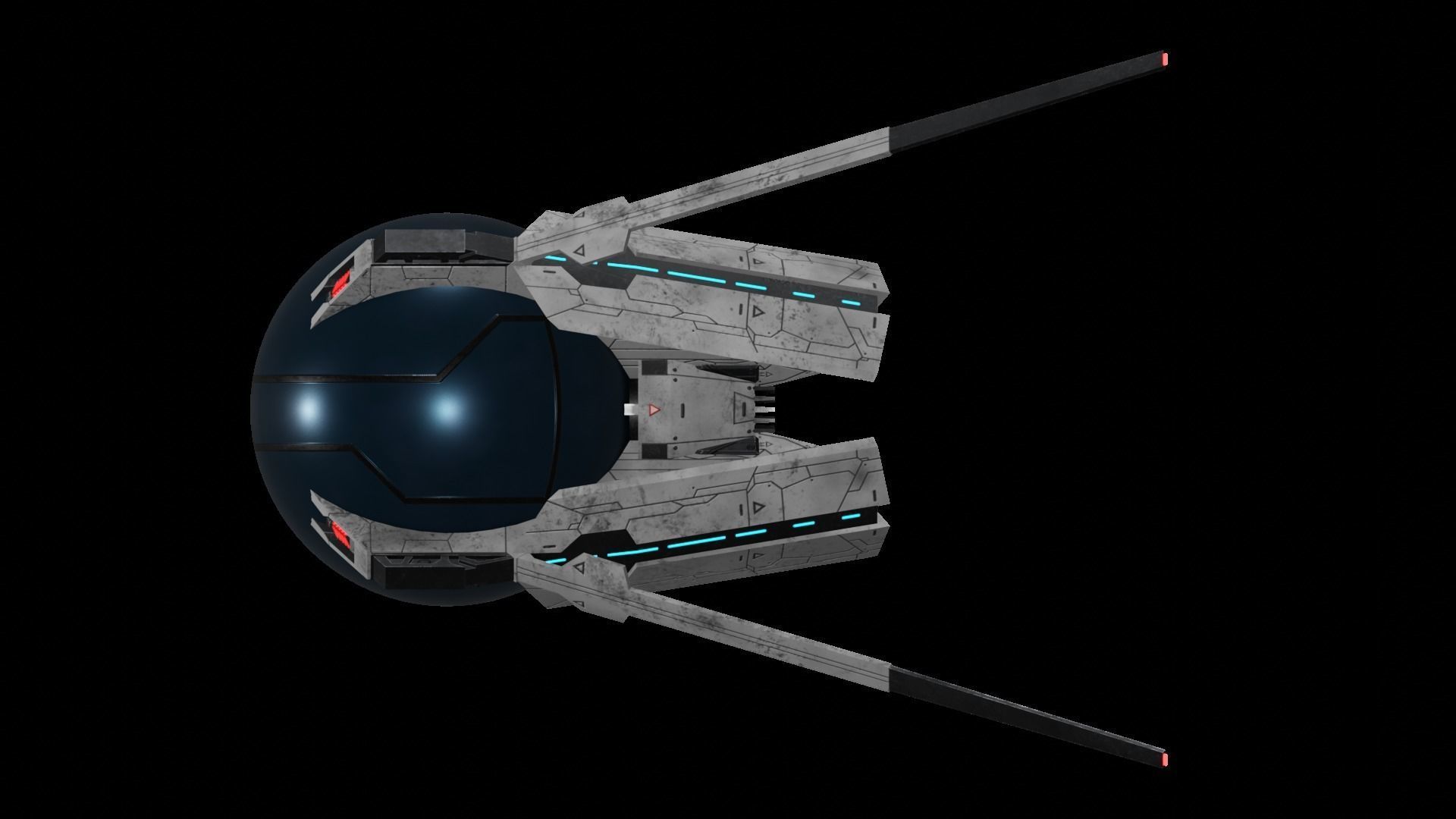 Star Trek Landing Pod Low-poly 3D model_6