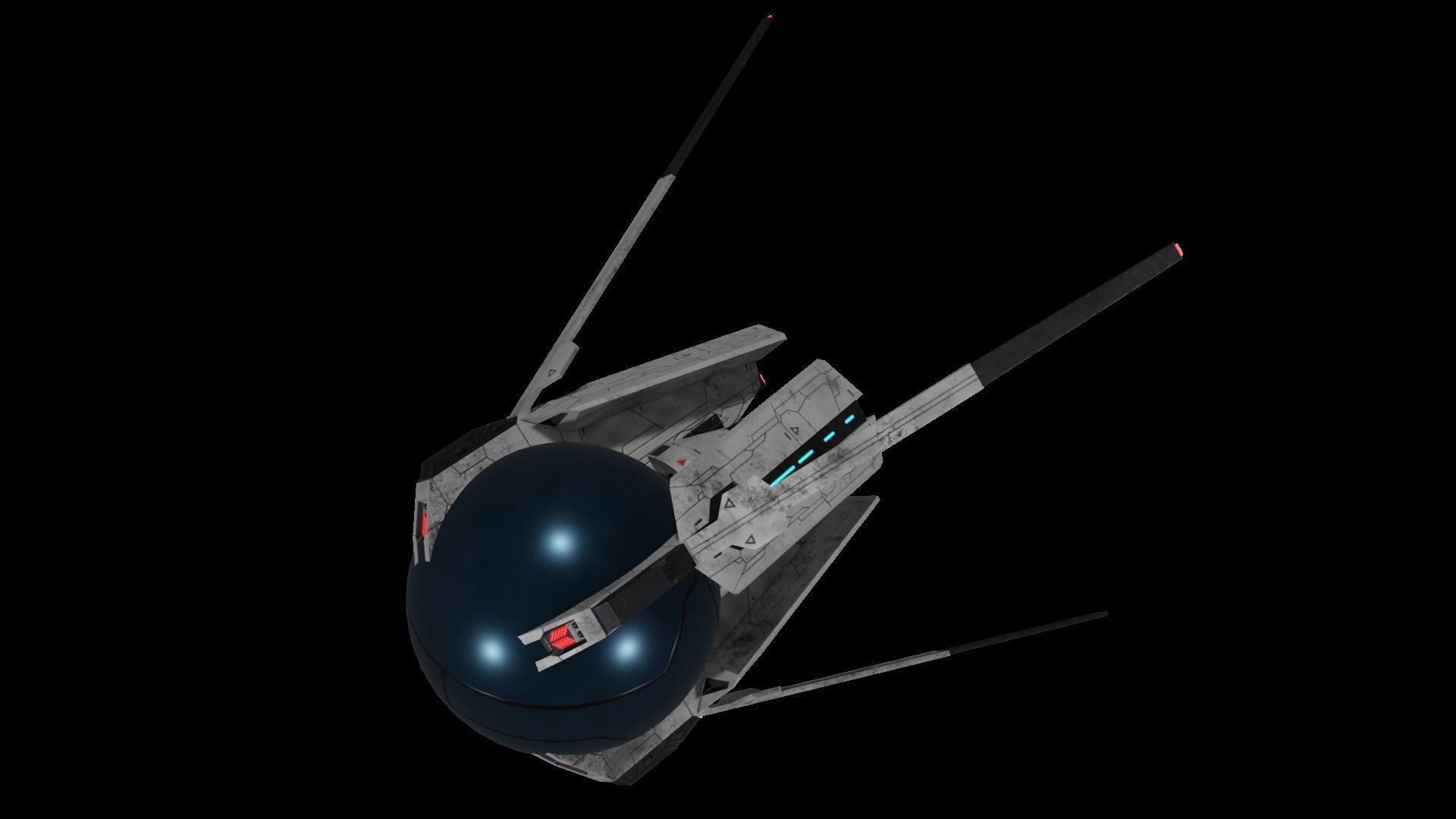 Star Trek Landing Pod Low-poly 3D model_4