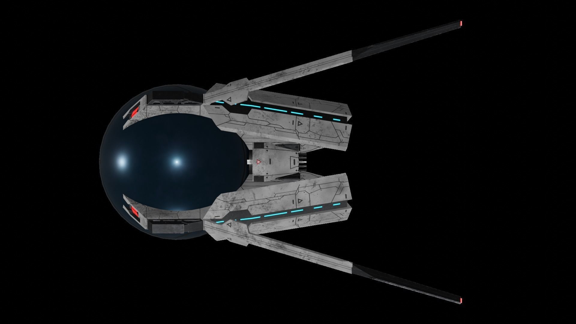 Star Trek Landing Pod Low-poly 3D model_5