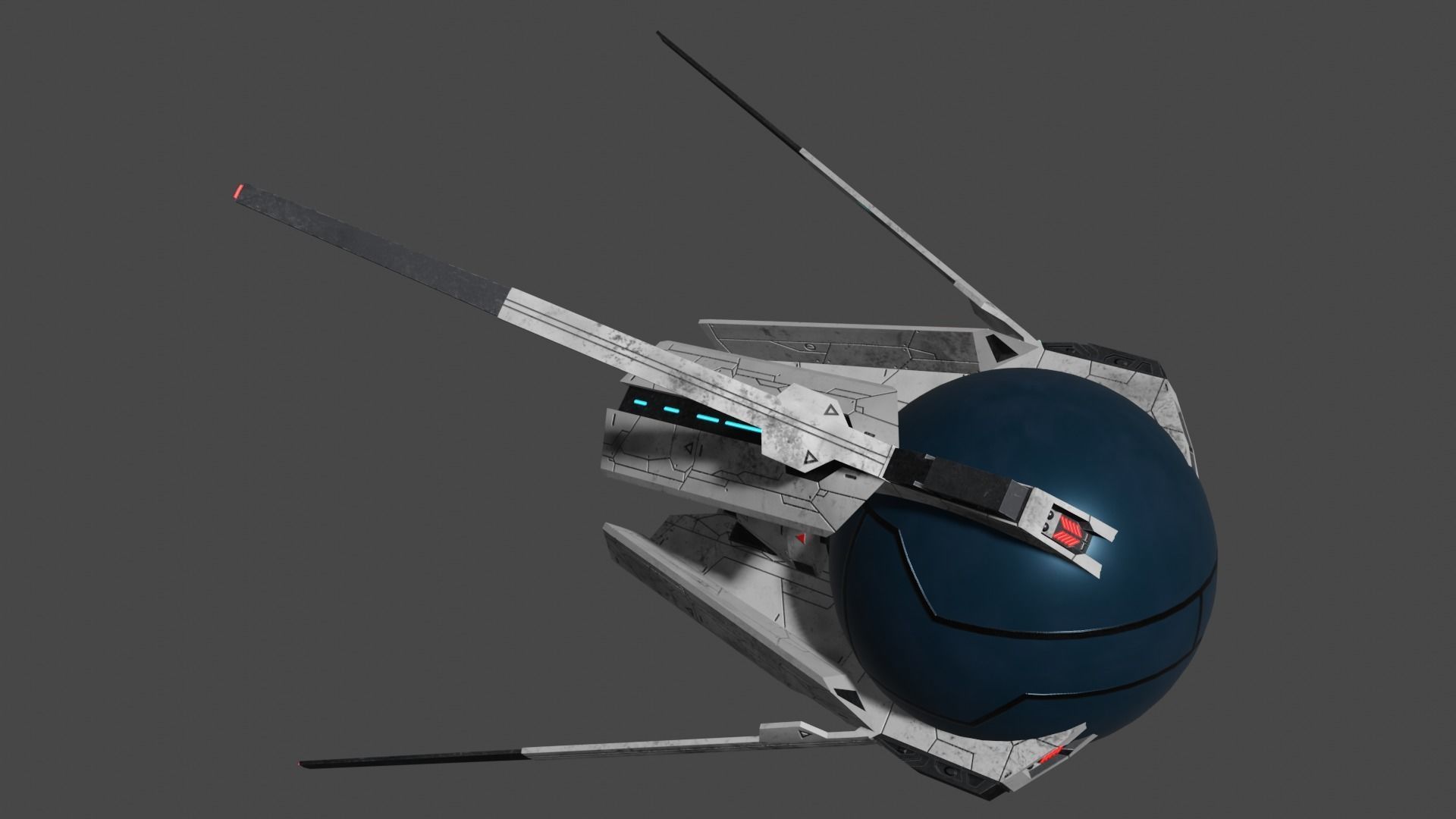 Star Trek Landing Pod Low-poly 3D model_7