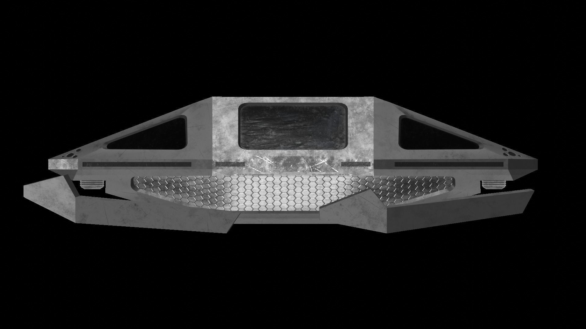 Star Trek Booker Auxiliary Pod Low-poly 3D model_4