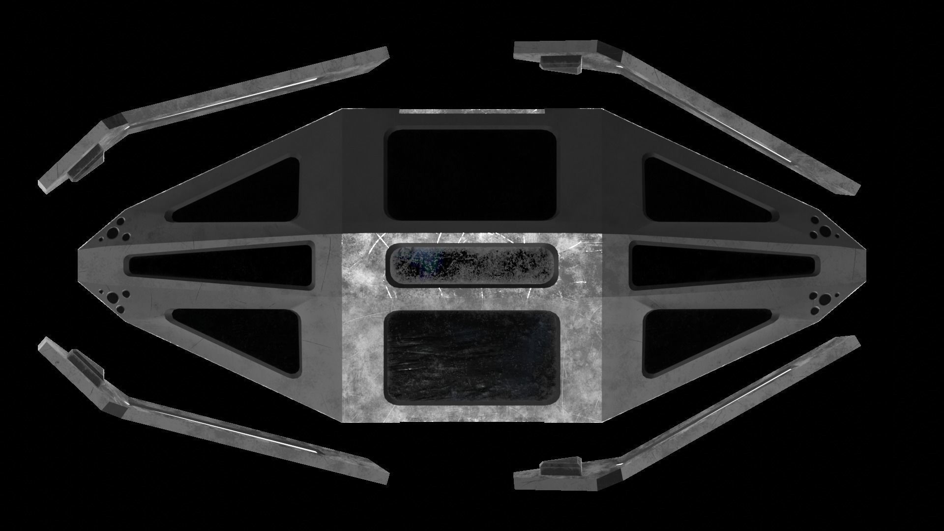 Star Trek Booker Auxiliary Pod Low-poly 3D model_5