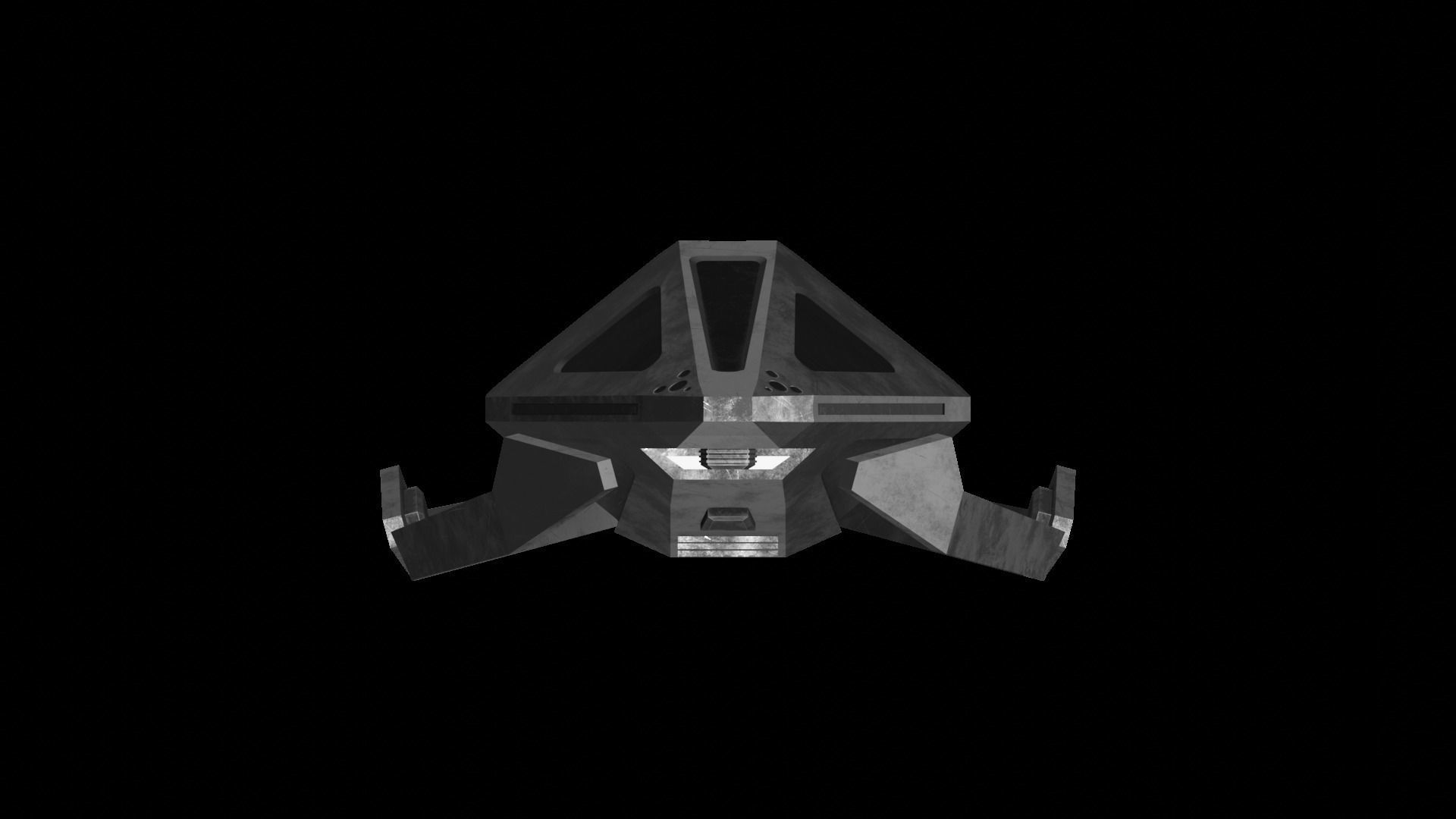 Star Trek Booker Auxiliary Pod Low-poly 3D model_3