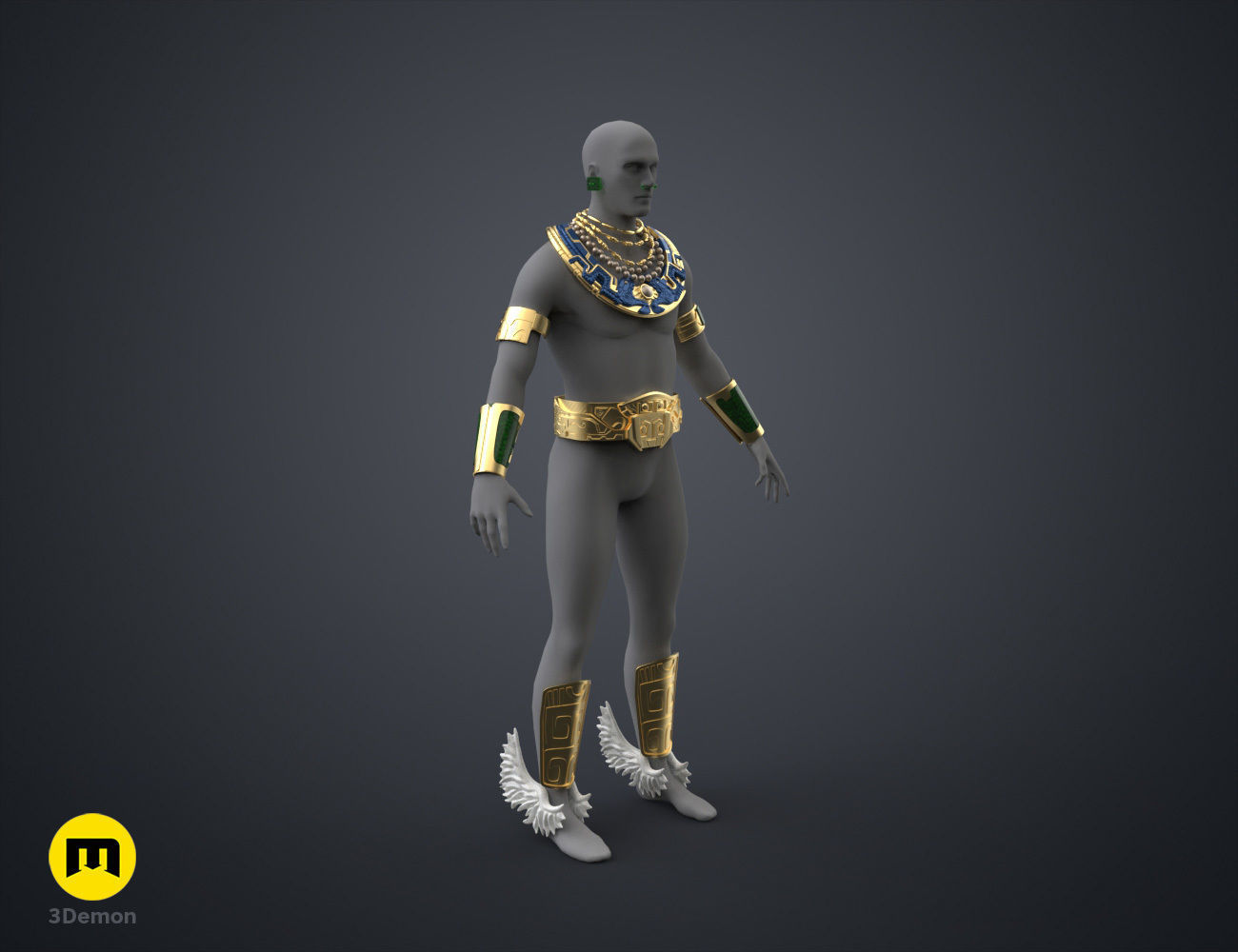 Namor Armor and Spear - Wakanda Forever 3D print model_35