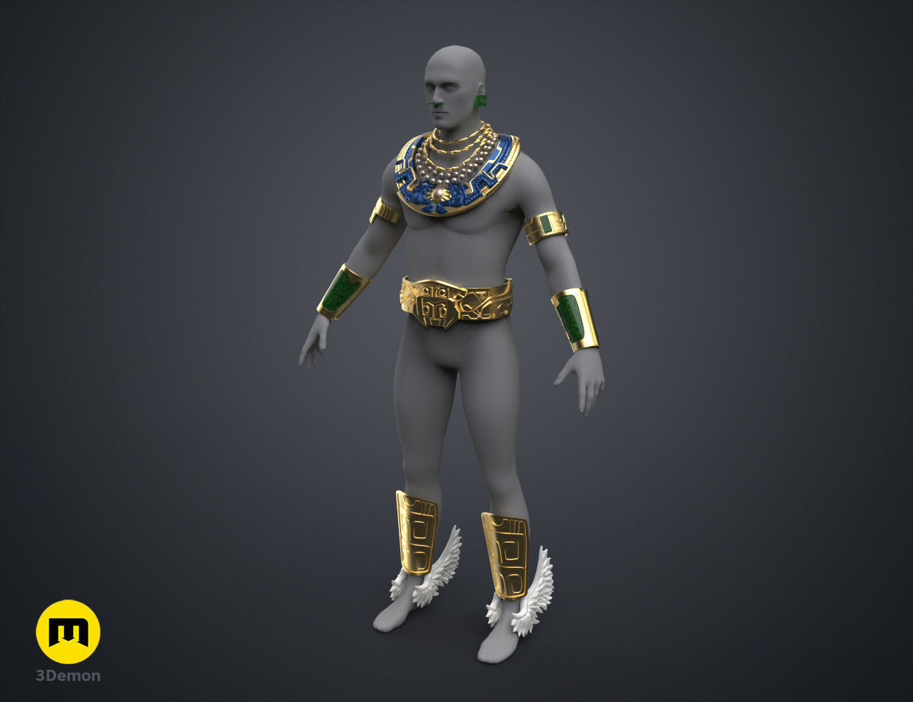 Namor Armor and Spear - Wakanda Forever 3D print model_1