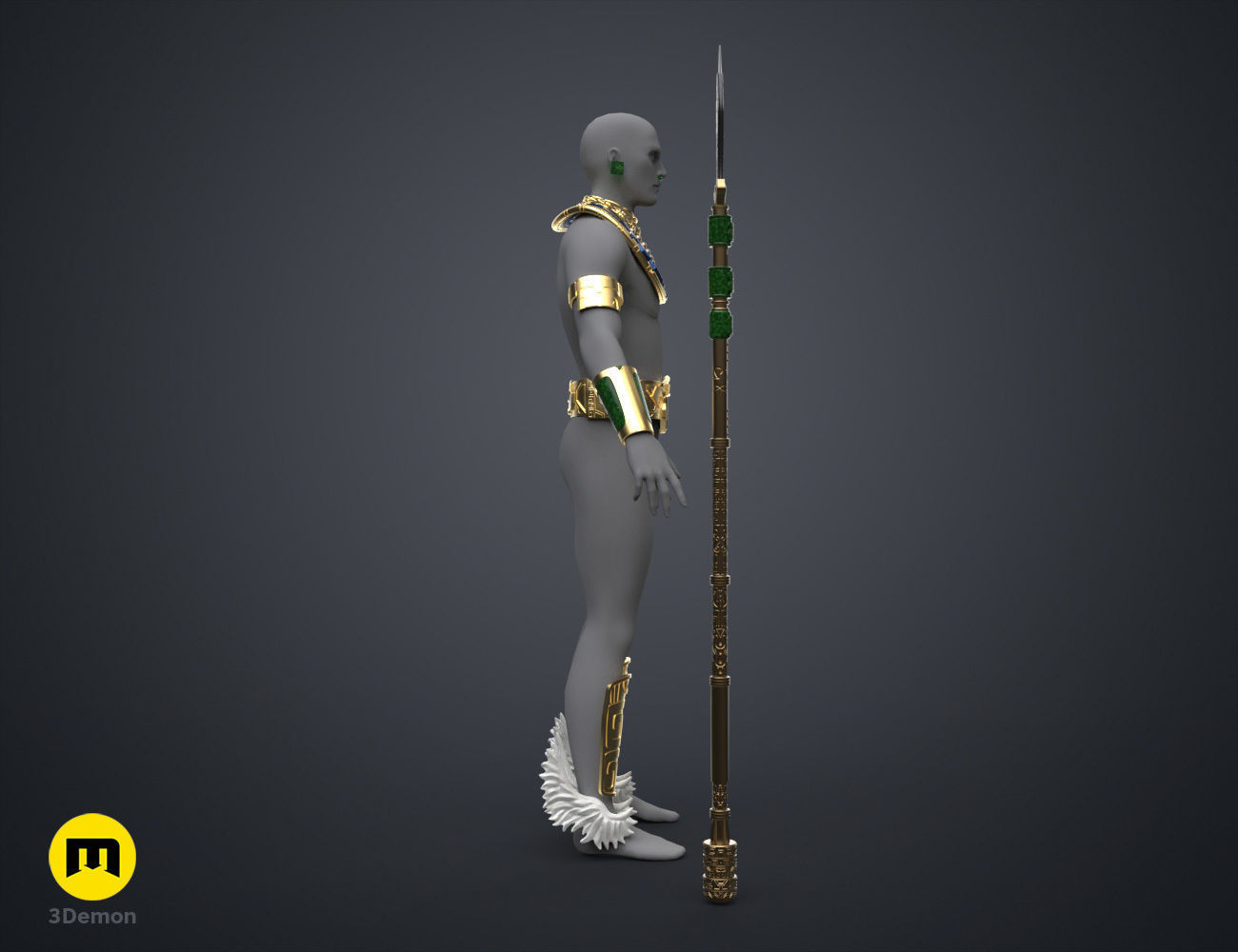 Namor Armor and Spear - Wakanda Forever 3D print model_34