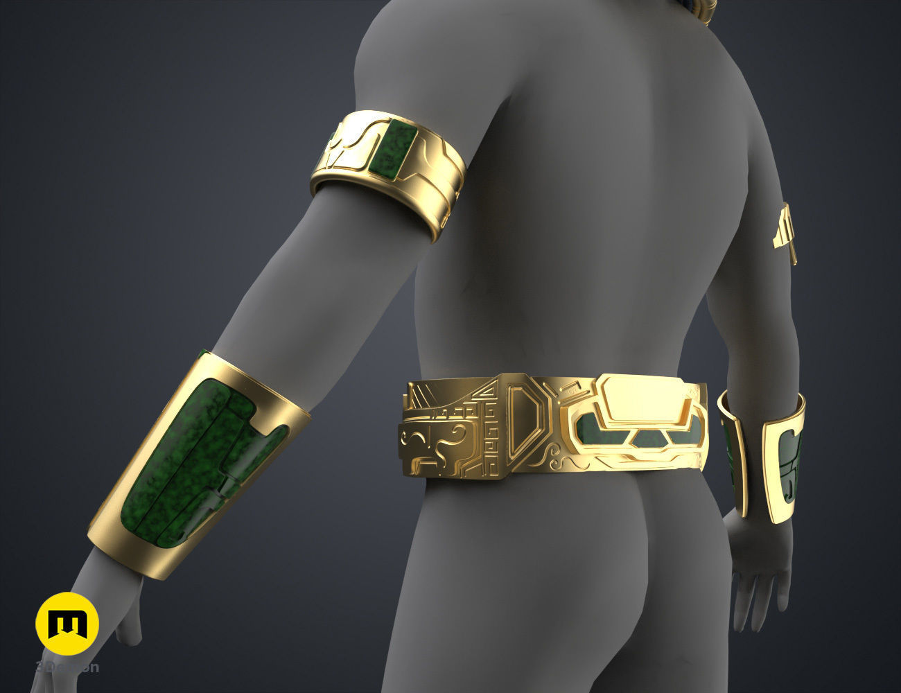 Namor Armor and Spear - Wakanda Forever 3D print model_7