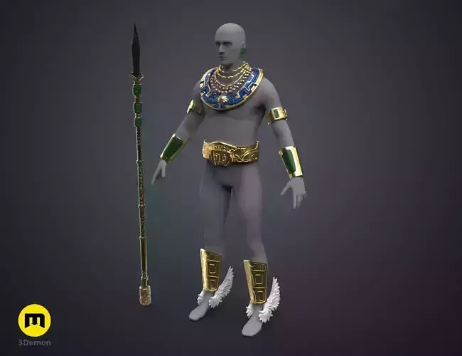 Namor Armor and Spear - Wakanda Forever 3D print model Namor Armor and Spear - Wakanda Forever 3D print model