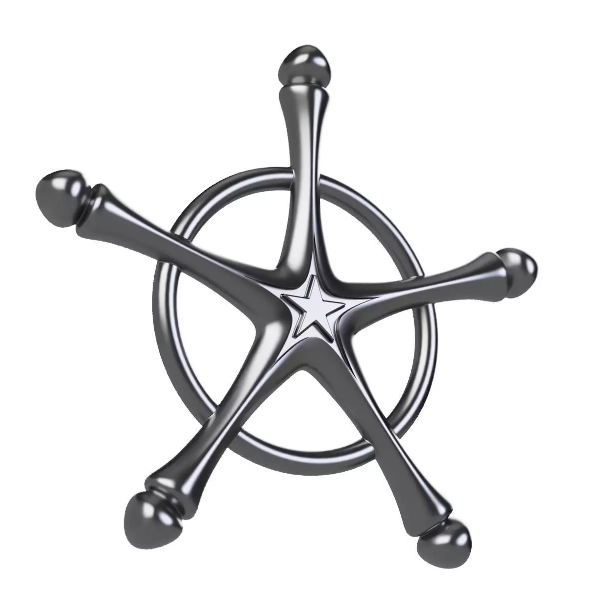 Ishida Ryuken quincy necklace symbol 3D print model