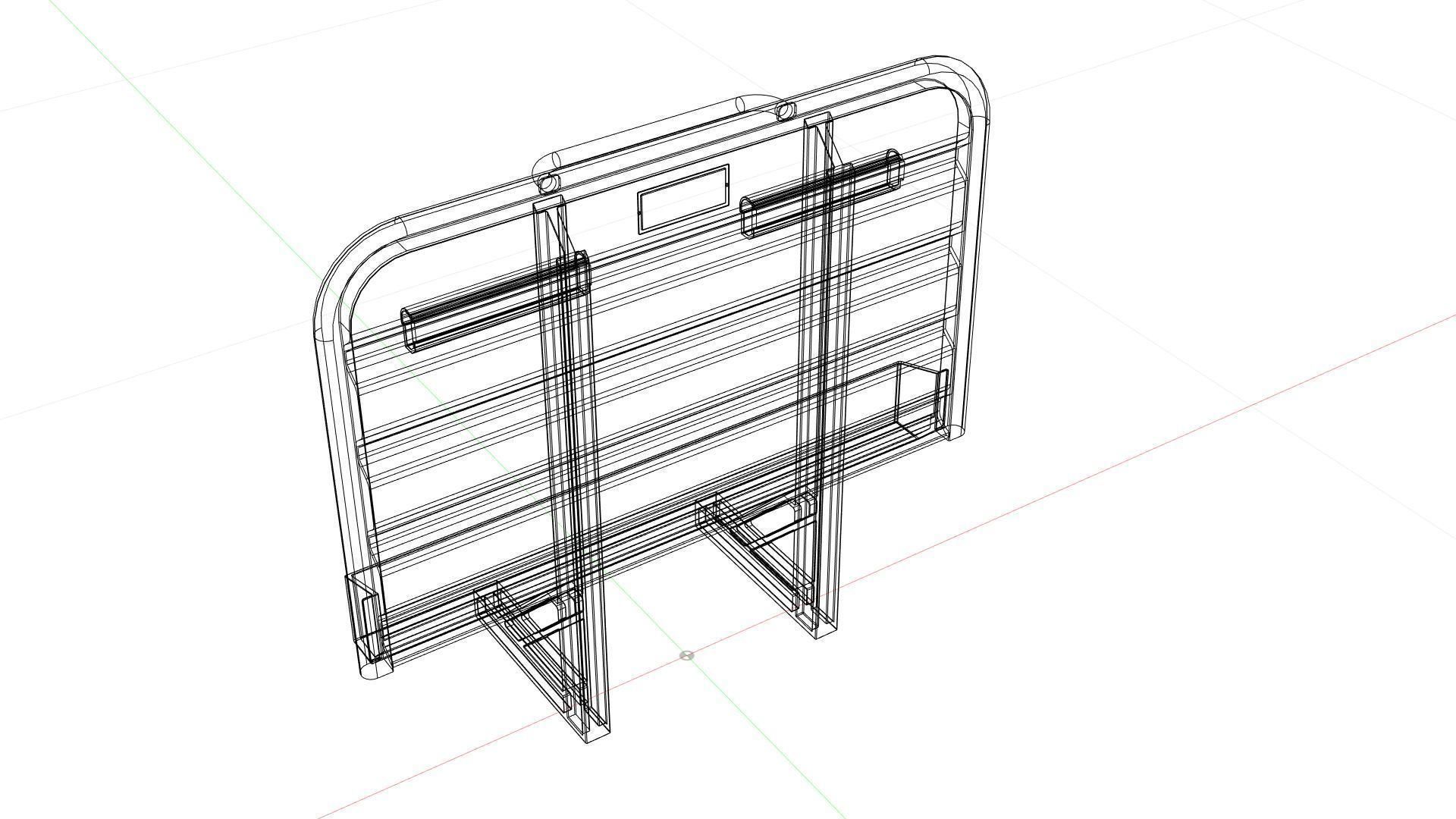Cabin rack tool box 3D model_8