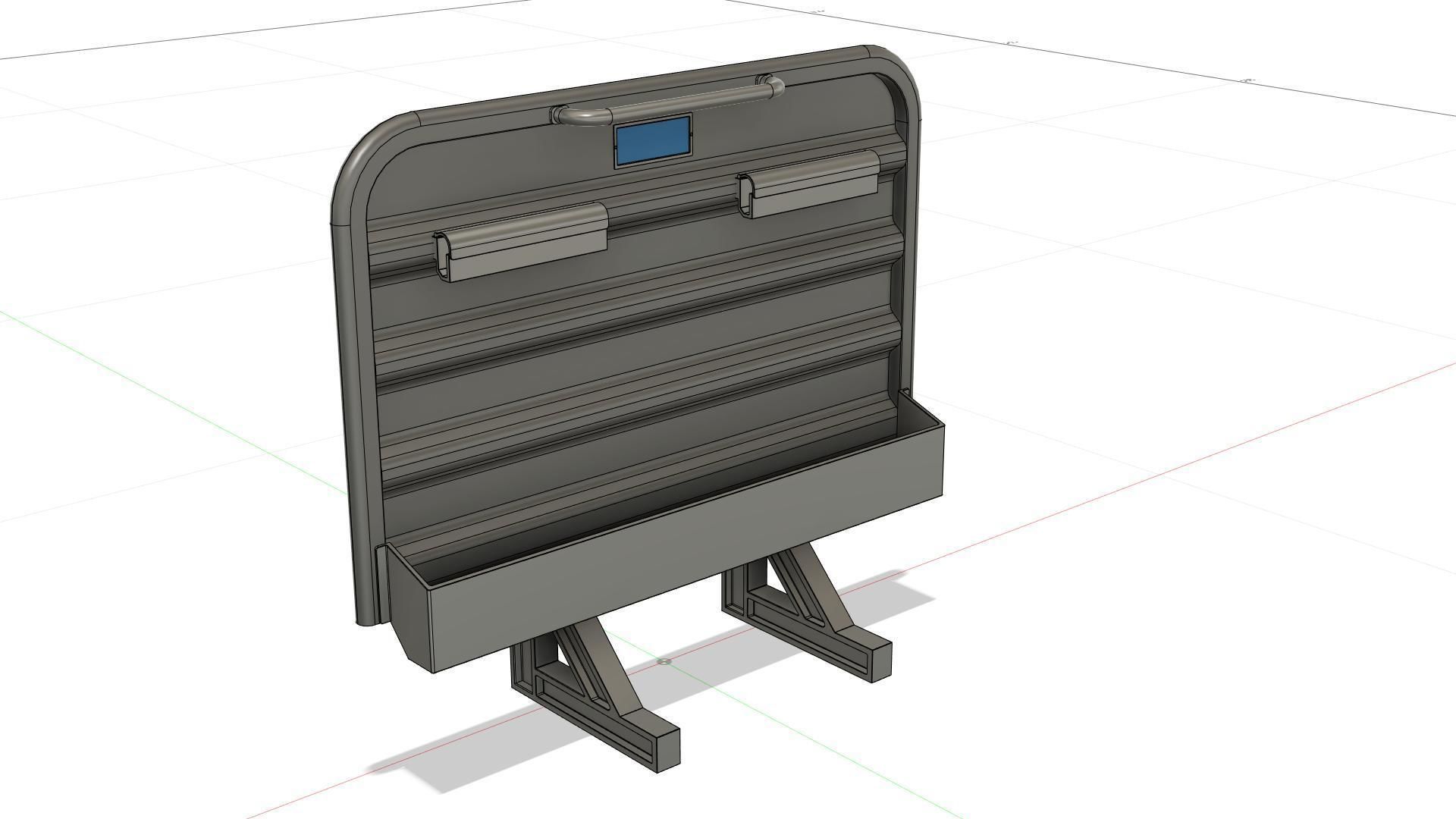 Cabin rack tool box 3D model_4
