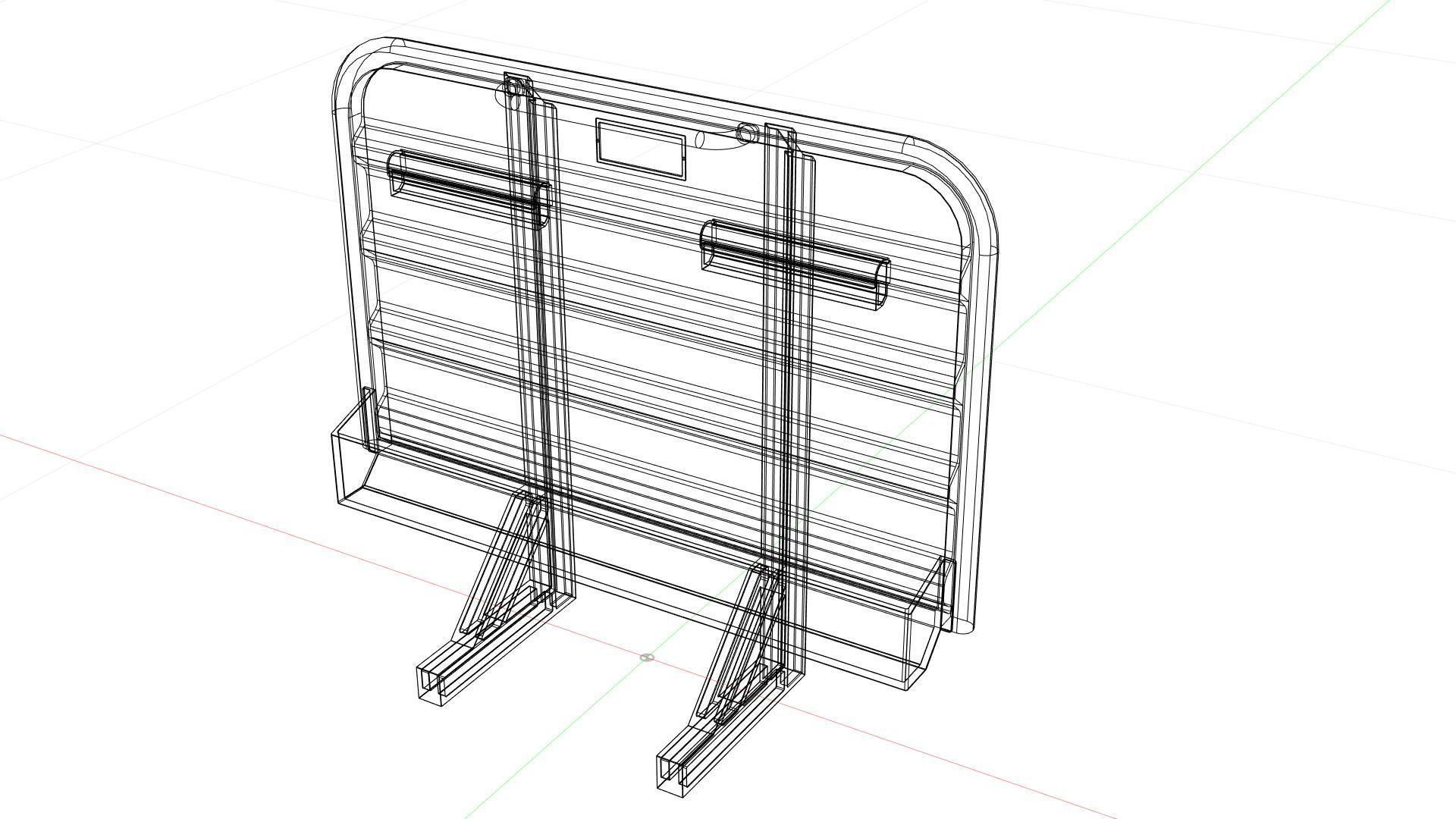 Cabin rack tool box 3D model_7