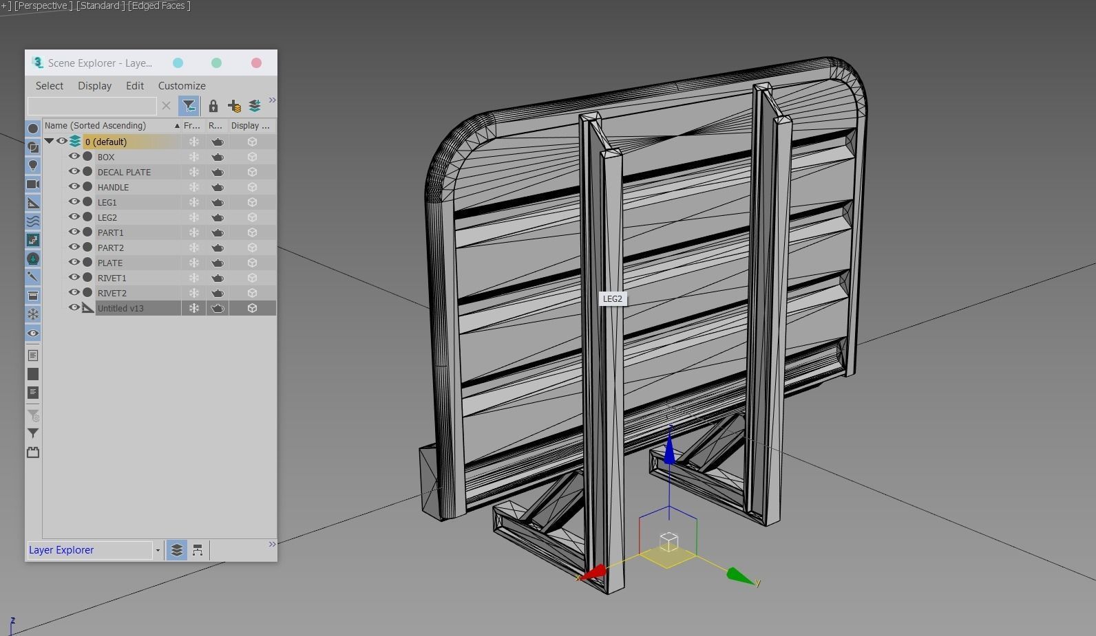Cabin rack tool box 3D model_13