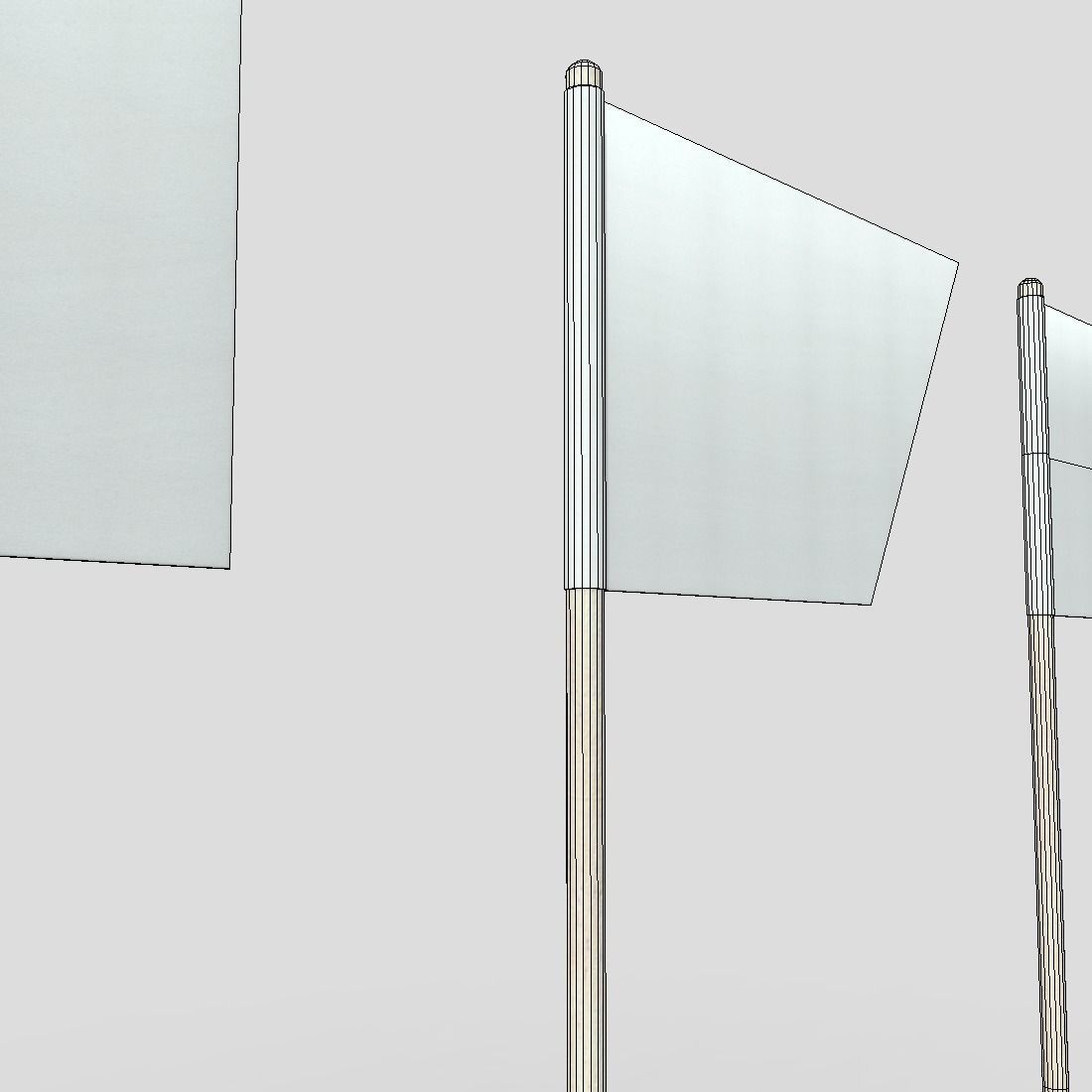 Tooth Pick Flags Low-poly 3D model_14