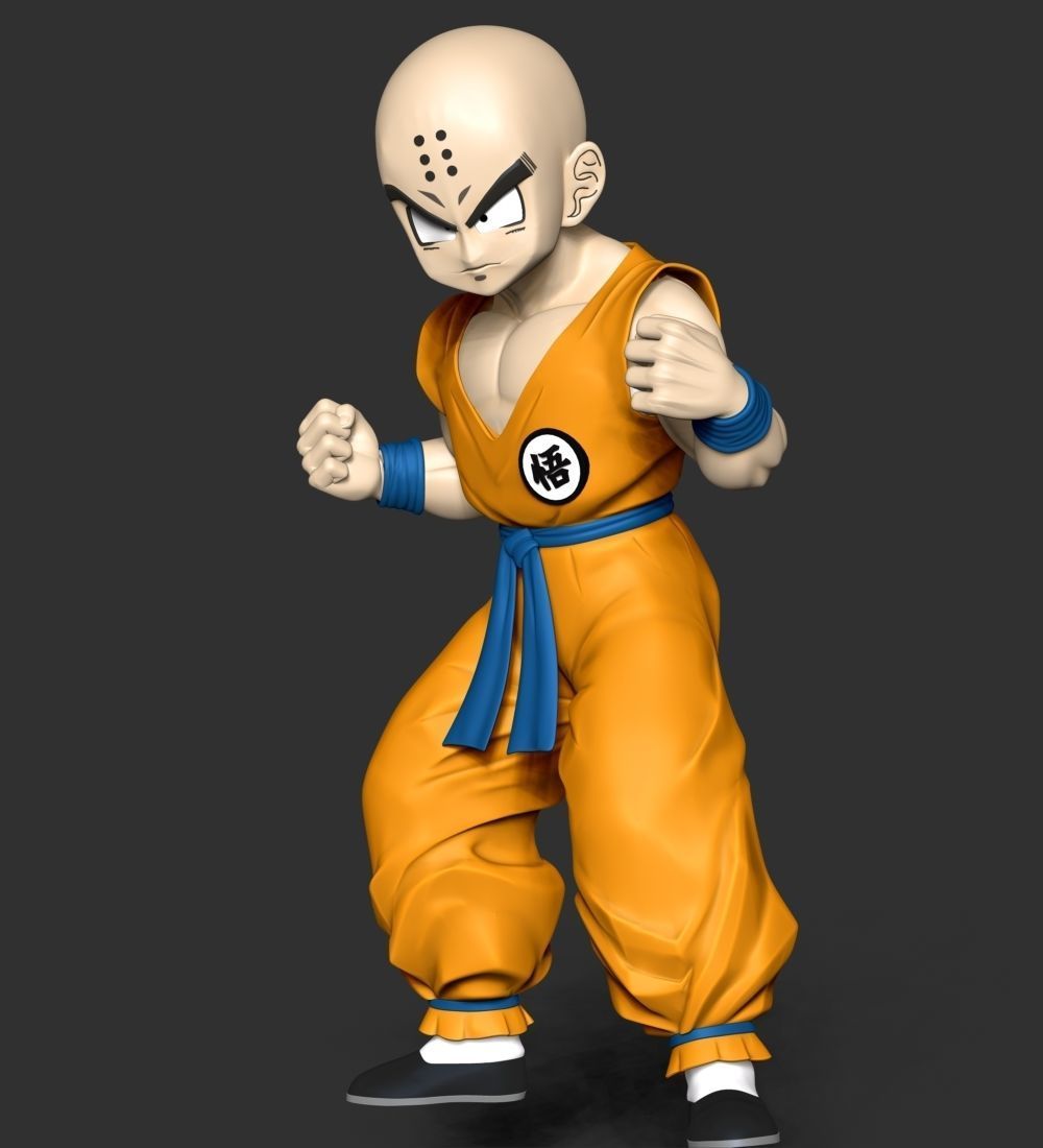 Krillin - Dragon Ball Fanart Free 3D print model_10