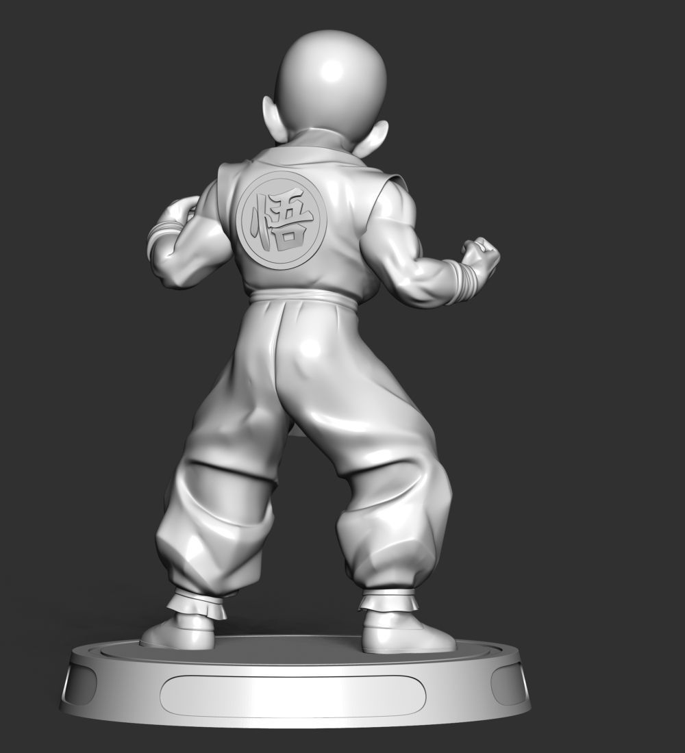 Krillin - Dragon Ball Fanart Free 3D print model_16