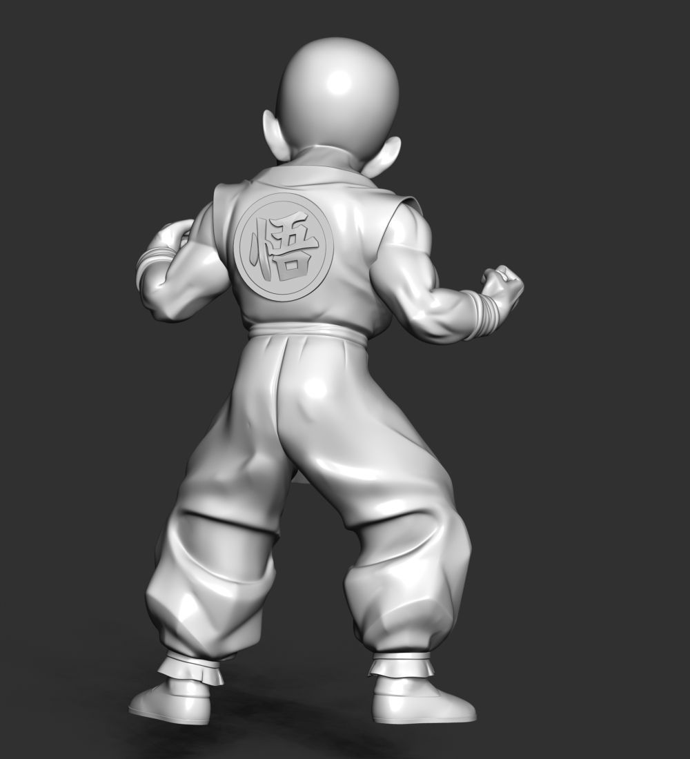 Krillin - Dragon Ball Fanart Free 3D print model_17