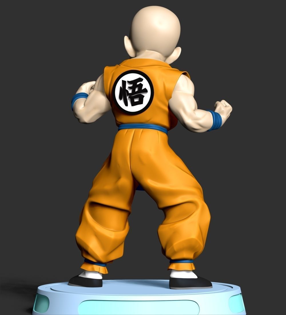Krillin - Dragon Ball Fanart Free 3D print model_8