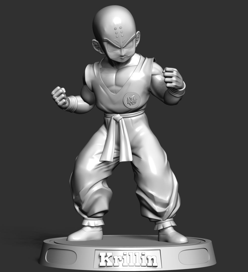 Krillin - Dragon Ball Fanart Free 3D print model_13
