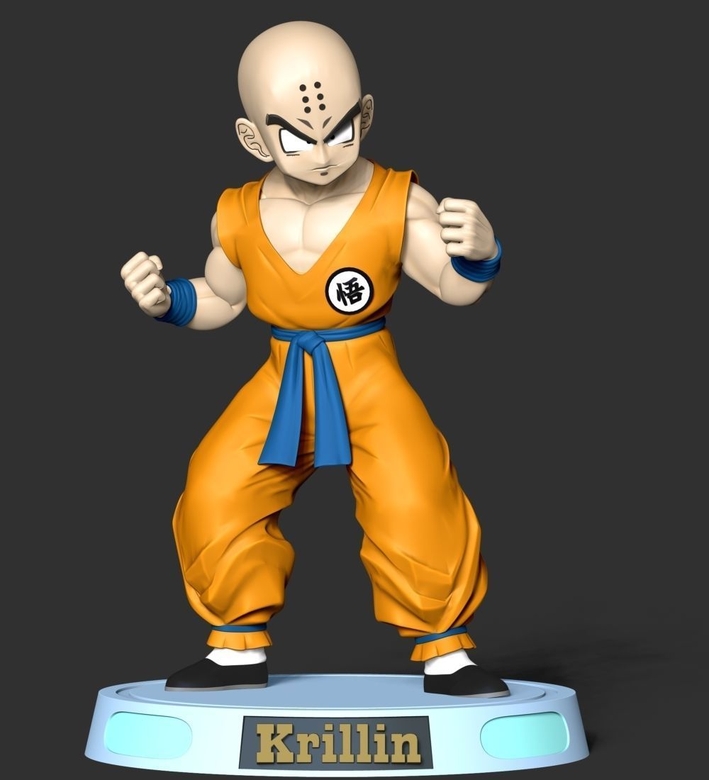 Krillin - Dragon Ball Fanart Free 3D print model_5