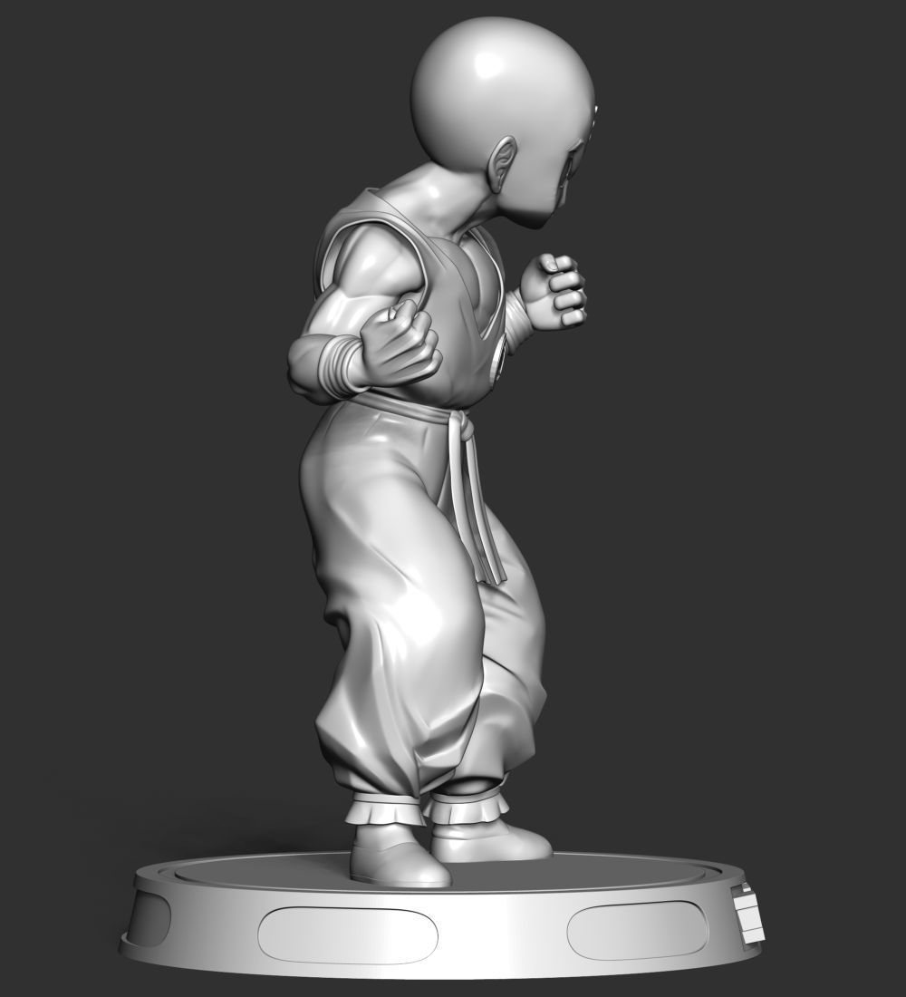 Krillin - Dragon Ball Fanart Free 3D print model_15