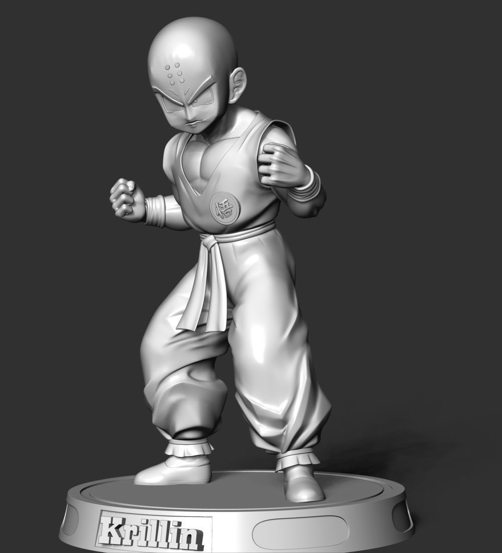 Krillin - Dragon Ball Fanart Free 3D print model_14