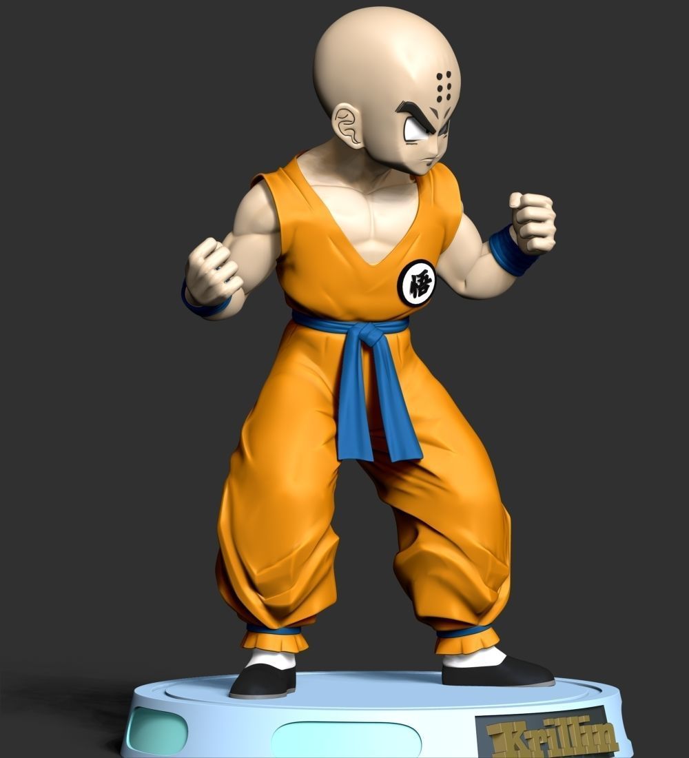 Krillin - Dragon Ball Fanart Free 3D print model_7