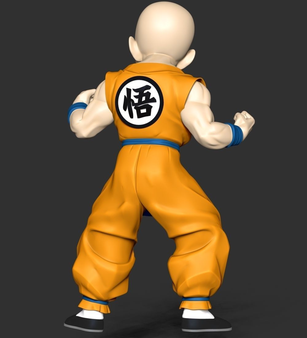 Krillin - Dragon Ball Fanart Free 3D print model_11
