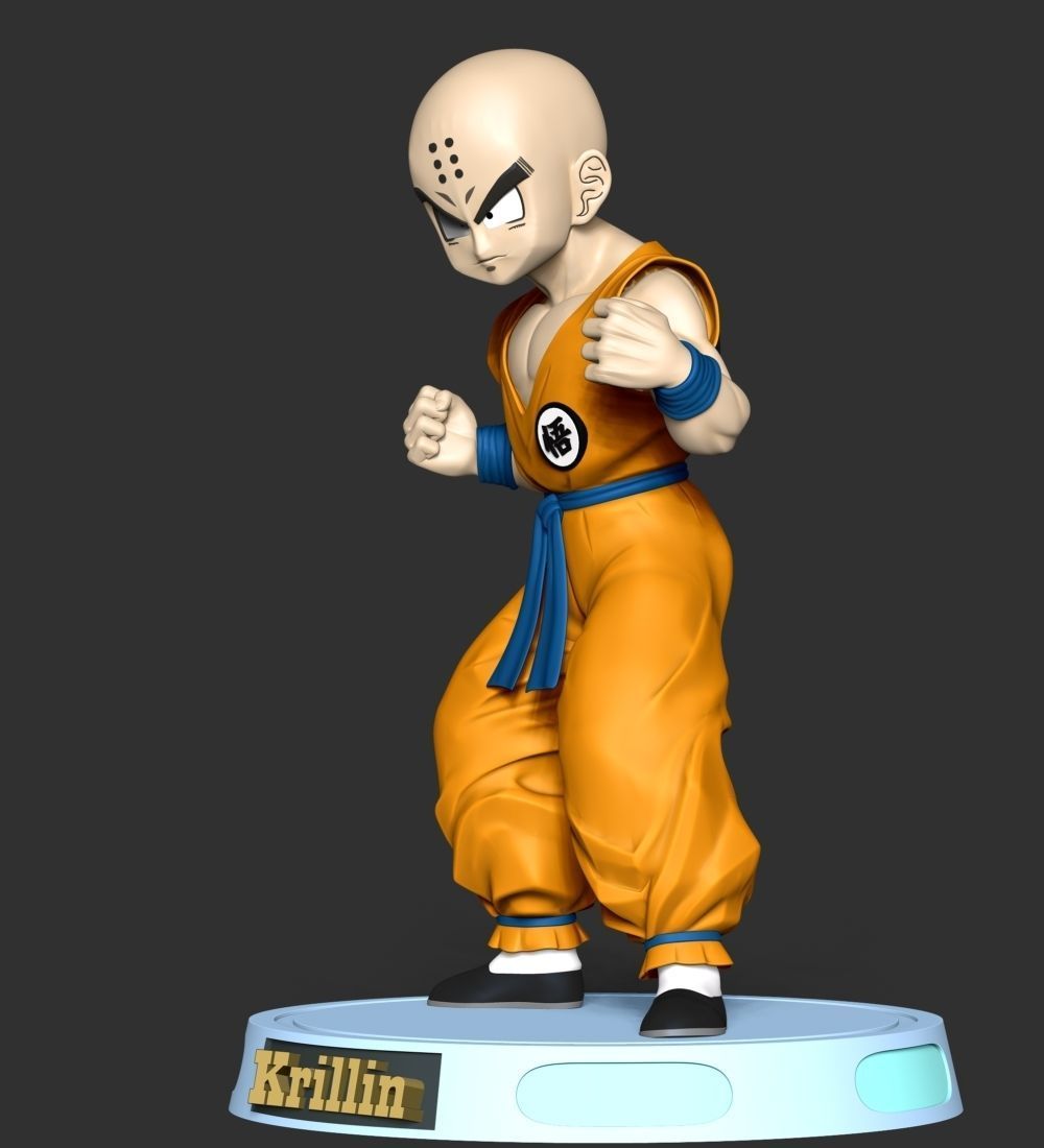 Krillin - Dragon Ball Fanart Free 3D print model_6