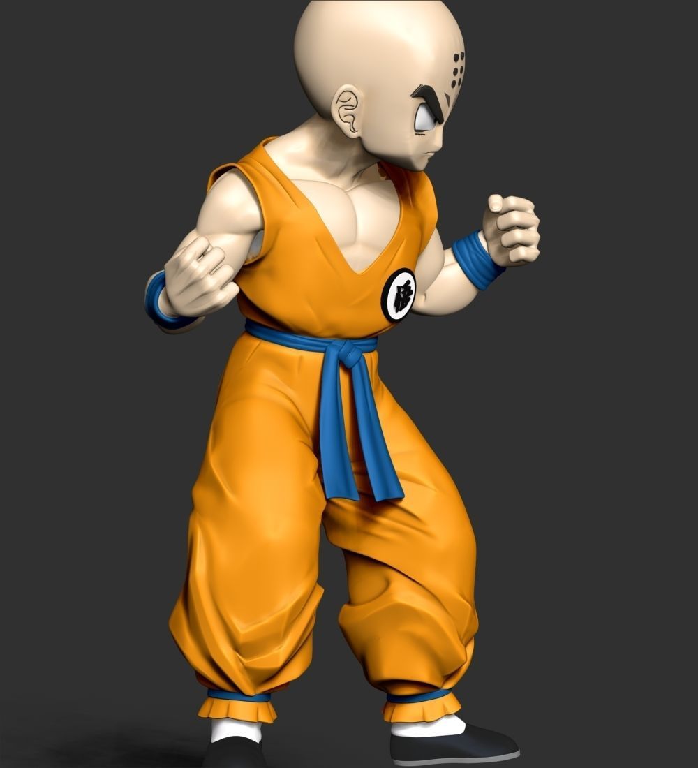 Krillin - Dragon Ball Fanart Free 3D print model_12