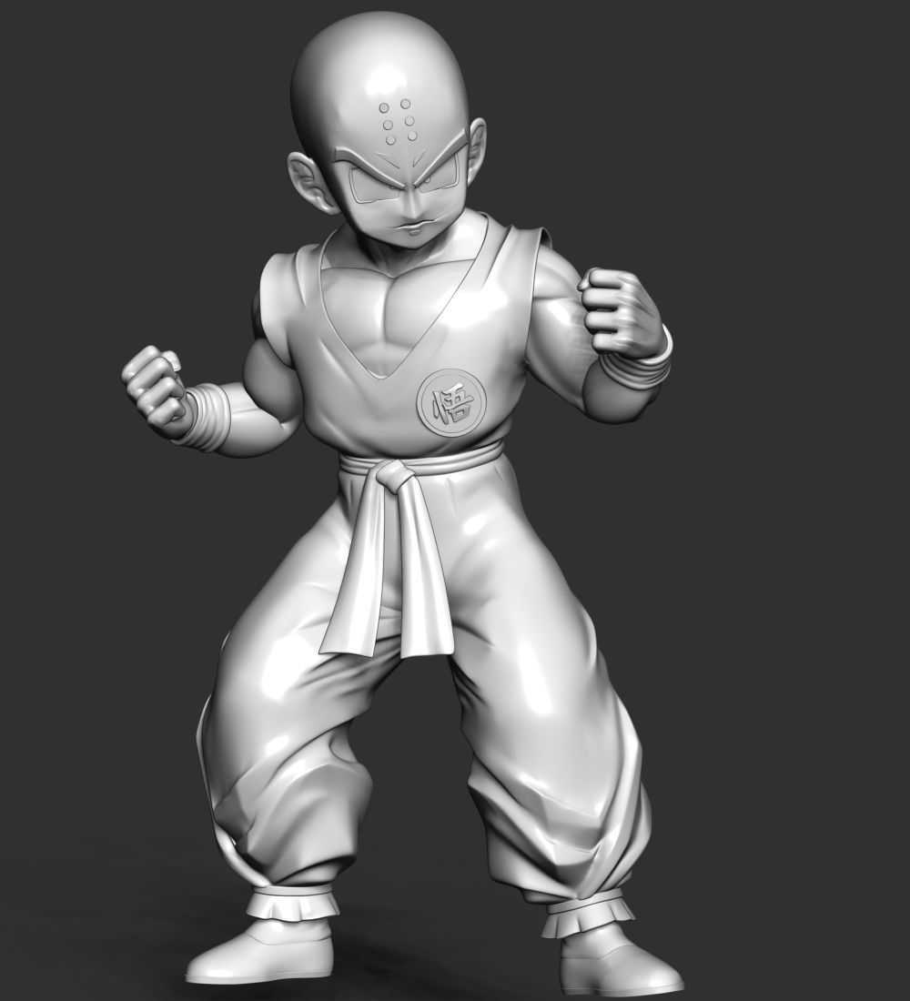 Krillin - Dragon Ball Fanart Free 3D print model_18