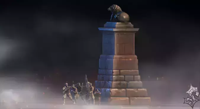 1 Lion Sculpture figure 3D printing Hight poly 3D print model