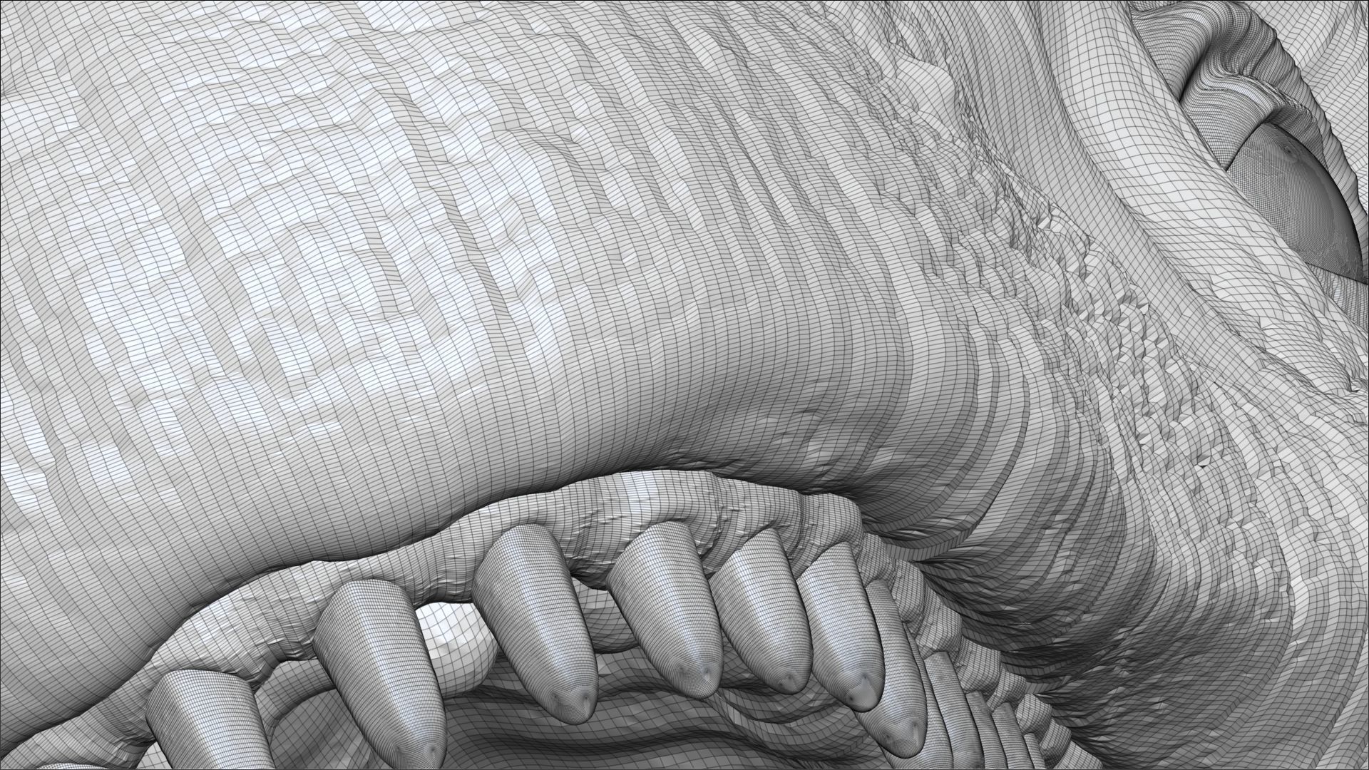 Dinosaur Brachiosaurus Sculpt Project 3D model_20