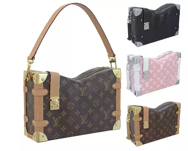 Louis Vuitton Side Trunk PM Low-poly 3D model