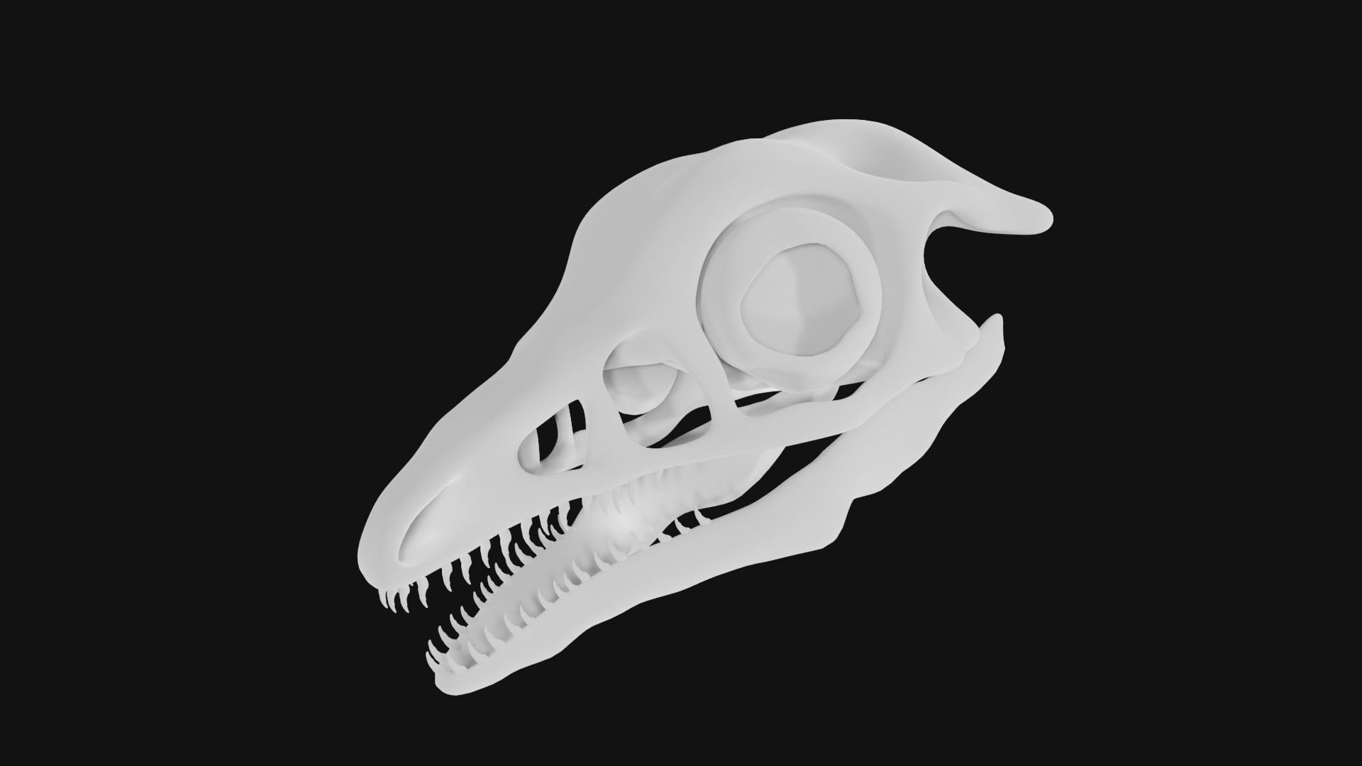 Archaeopteryx skull 3D model_5