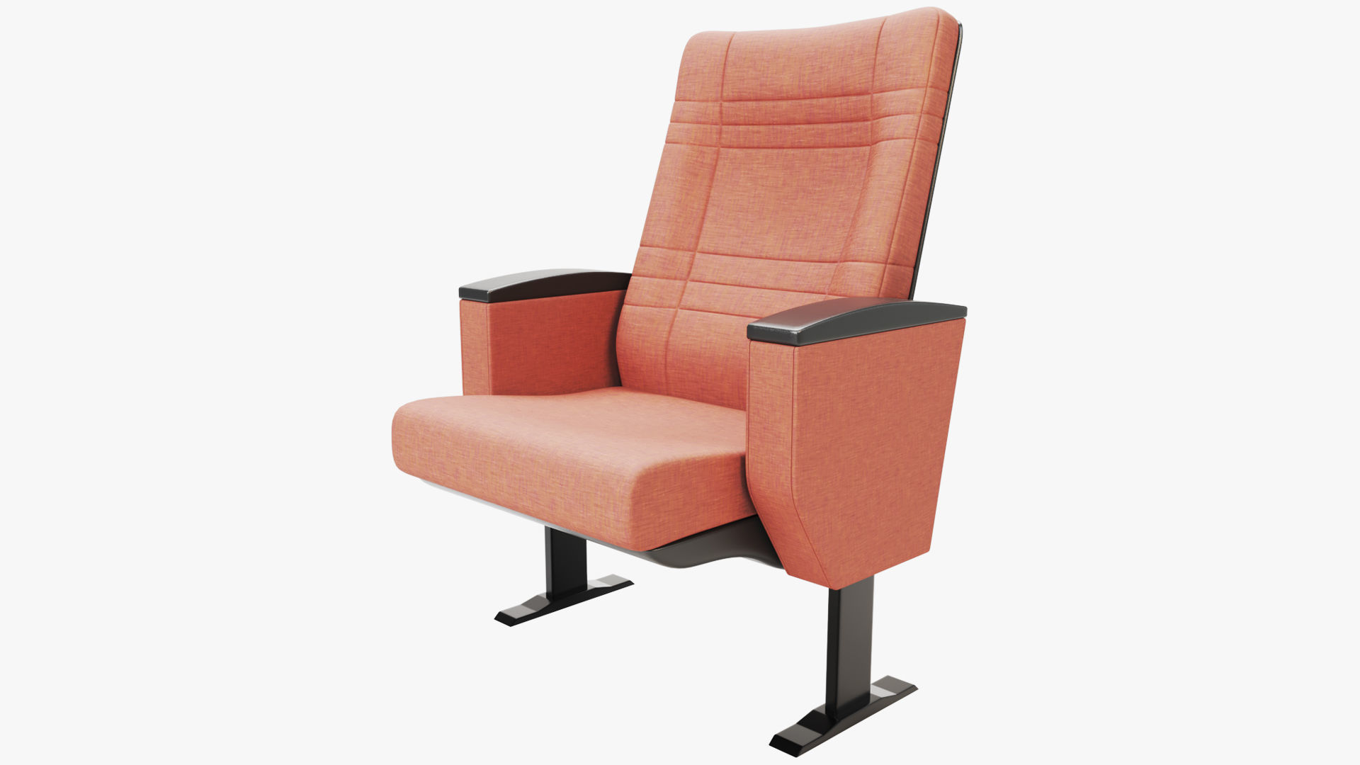 Auditorium Chair 3D model_1